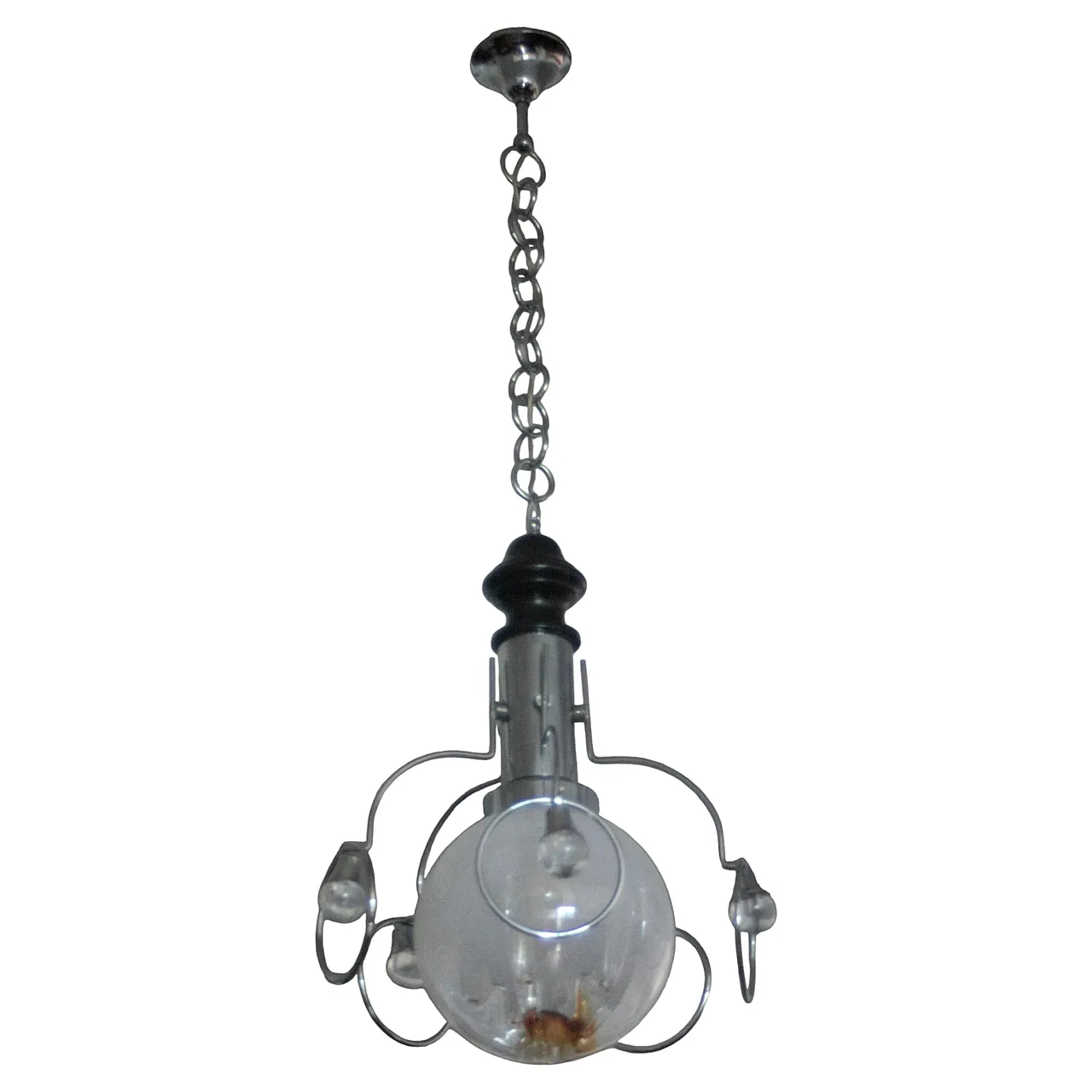 Glasswork chandelier, 1970s 1