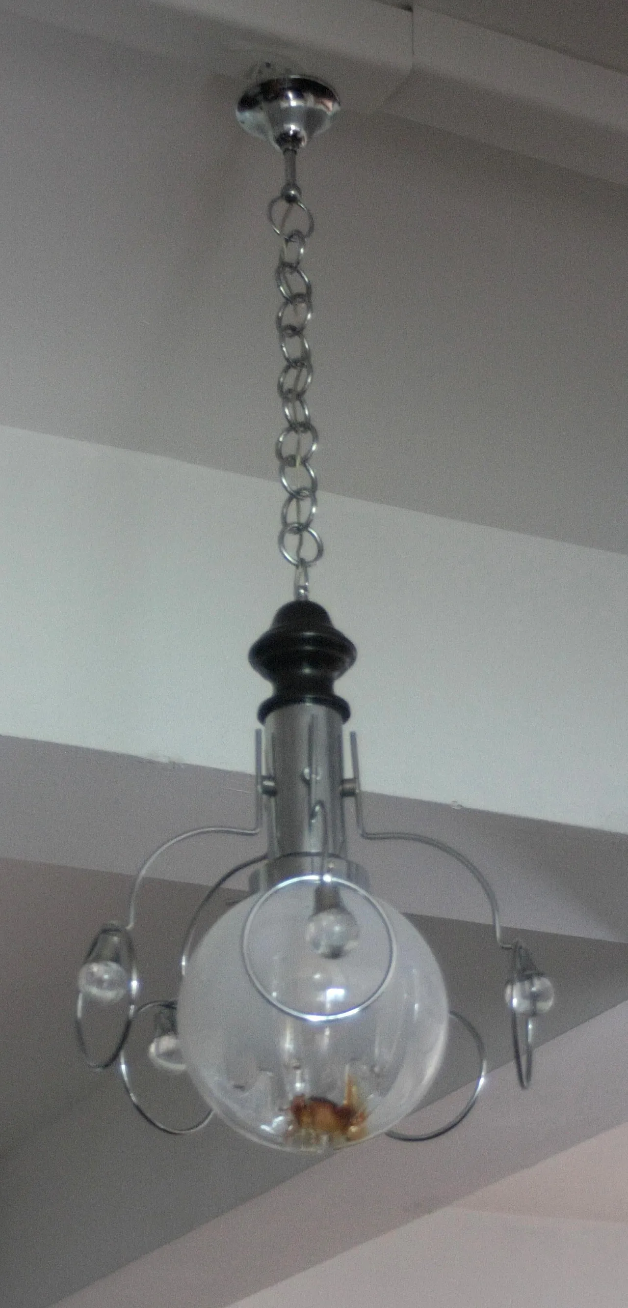 Glasswork chandelier, 1970s 2