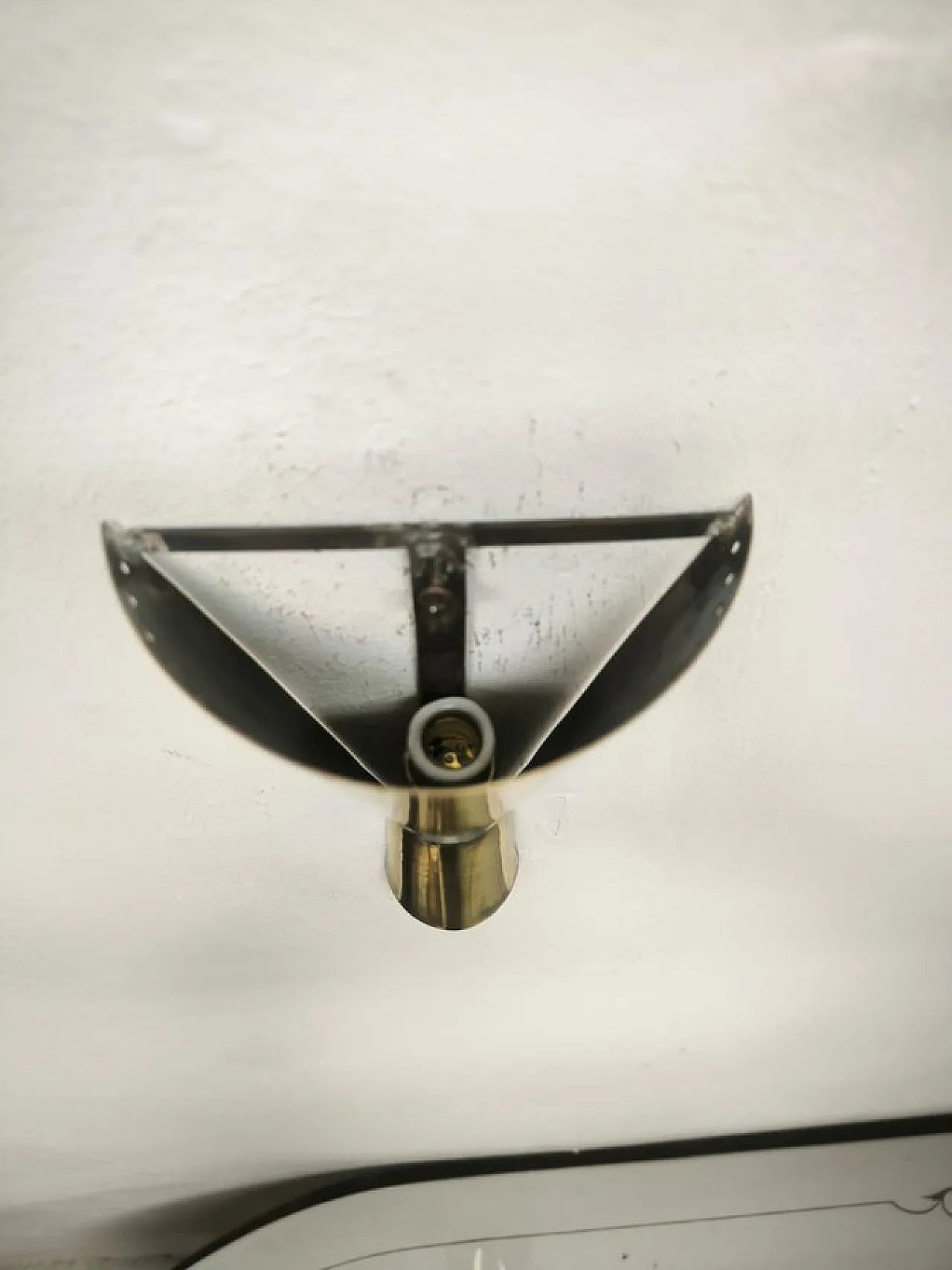 Lampada da parete Sputnik in ottone, anni '50 2