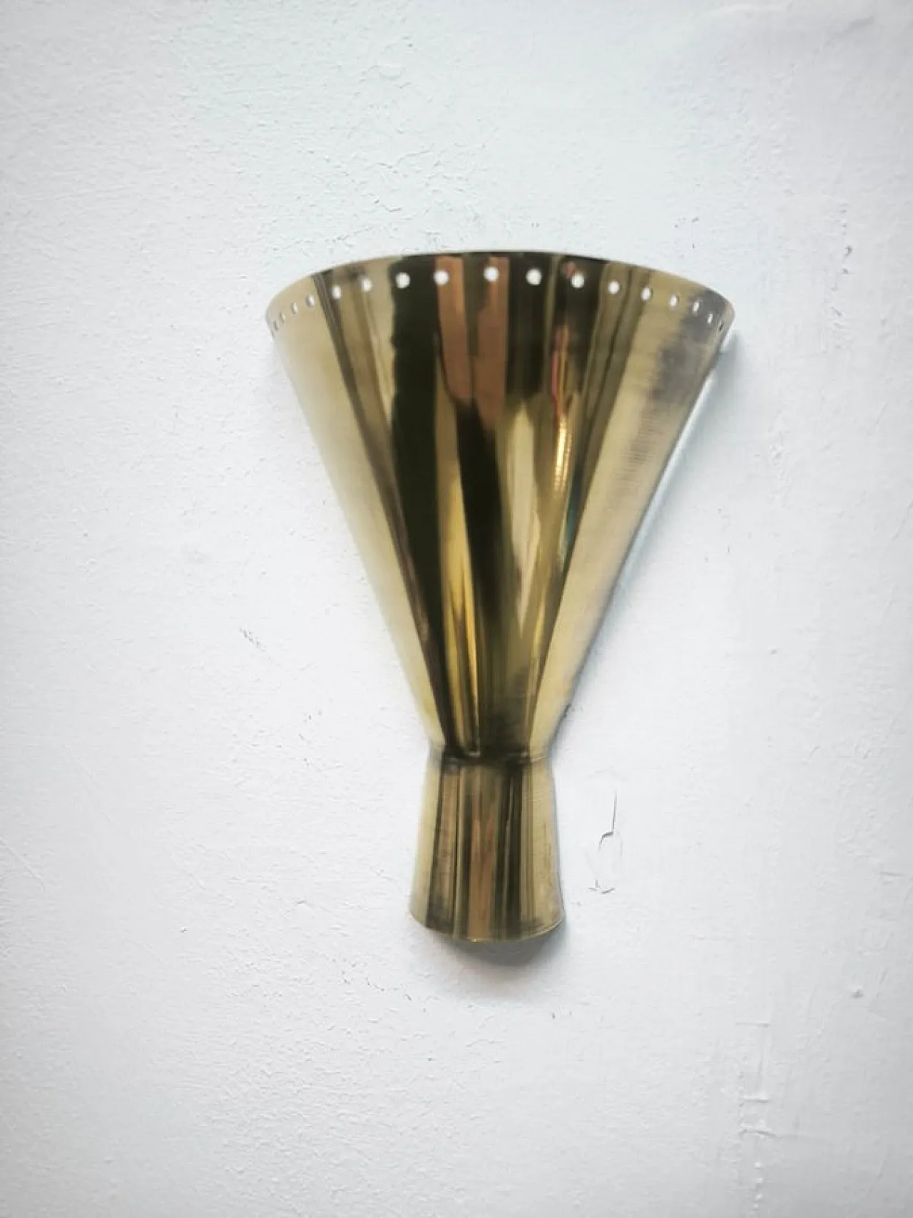 Lampada da parete Sputnik in ottone, anni '50 4