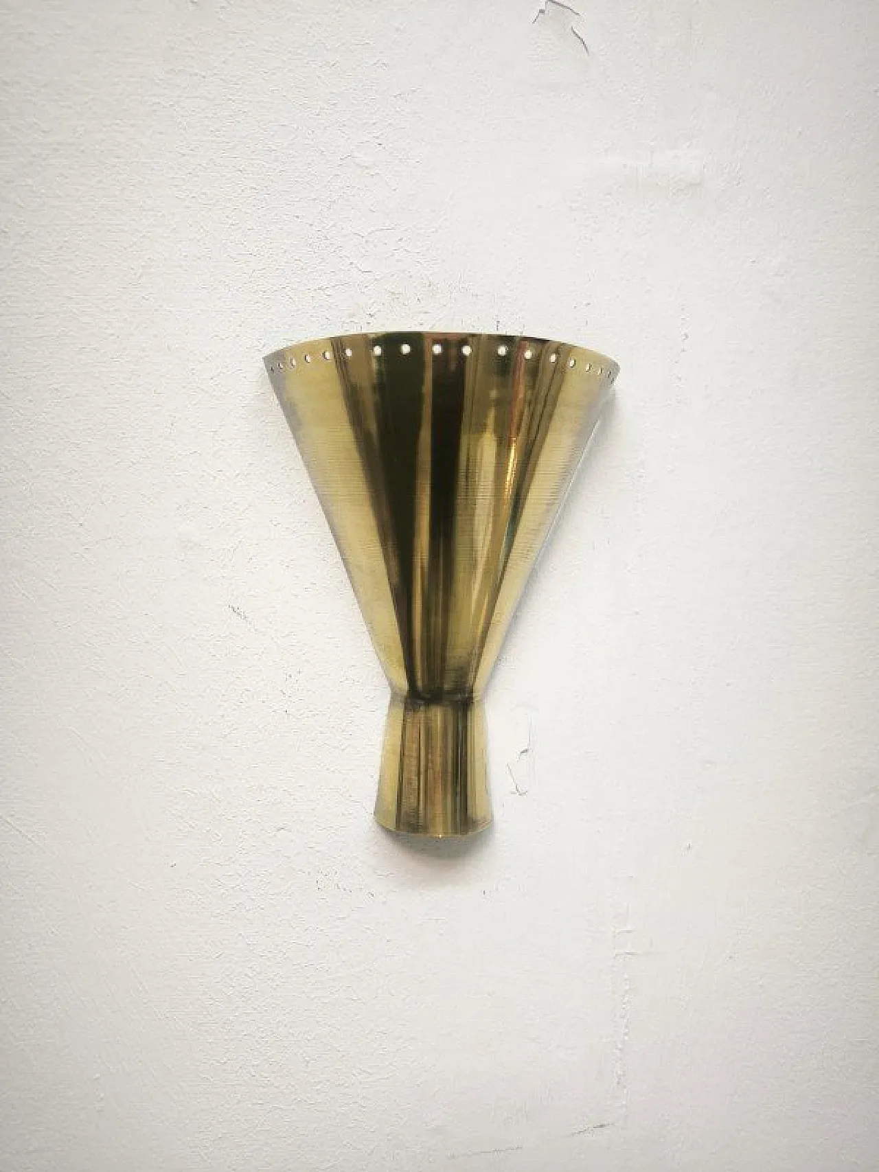 Lampada da parete Sputnik in ottone, anni '50 6