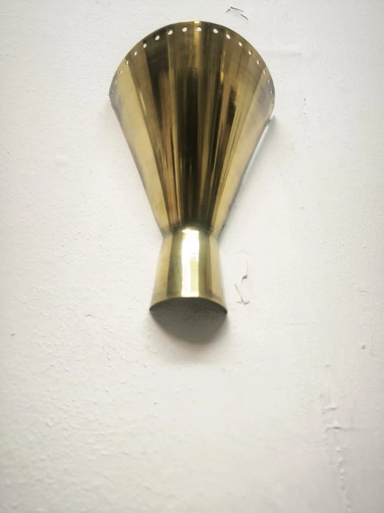 Lampada da parete Sputnik in ottone, anni '50 7