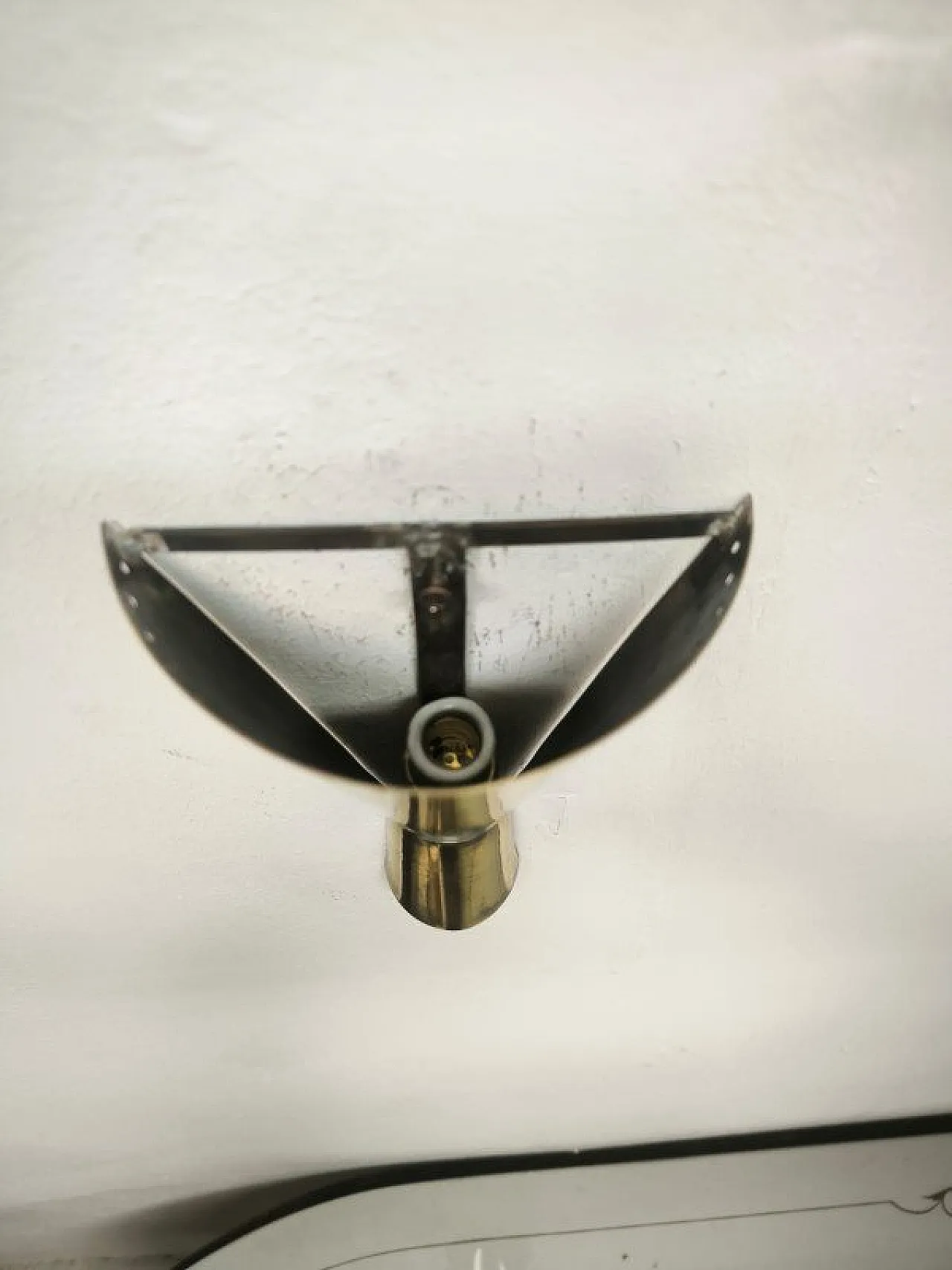 Lampada da parete Sputnik in ottone, anni '50 8
