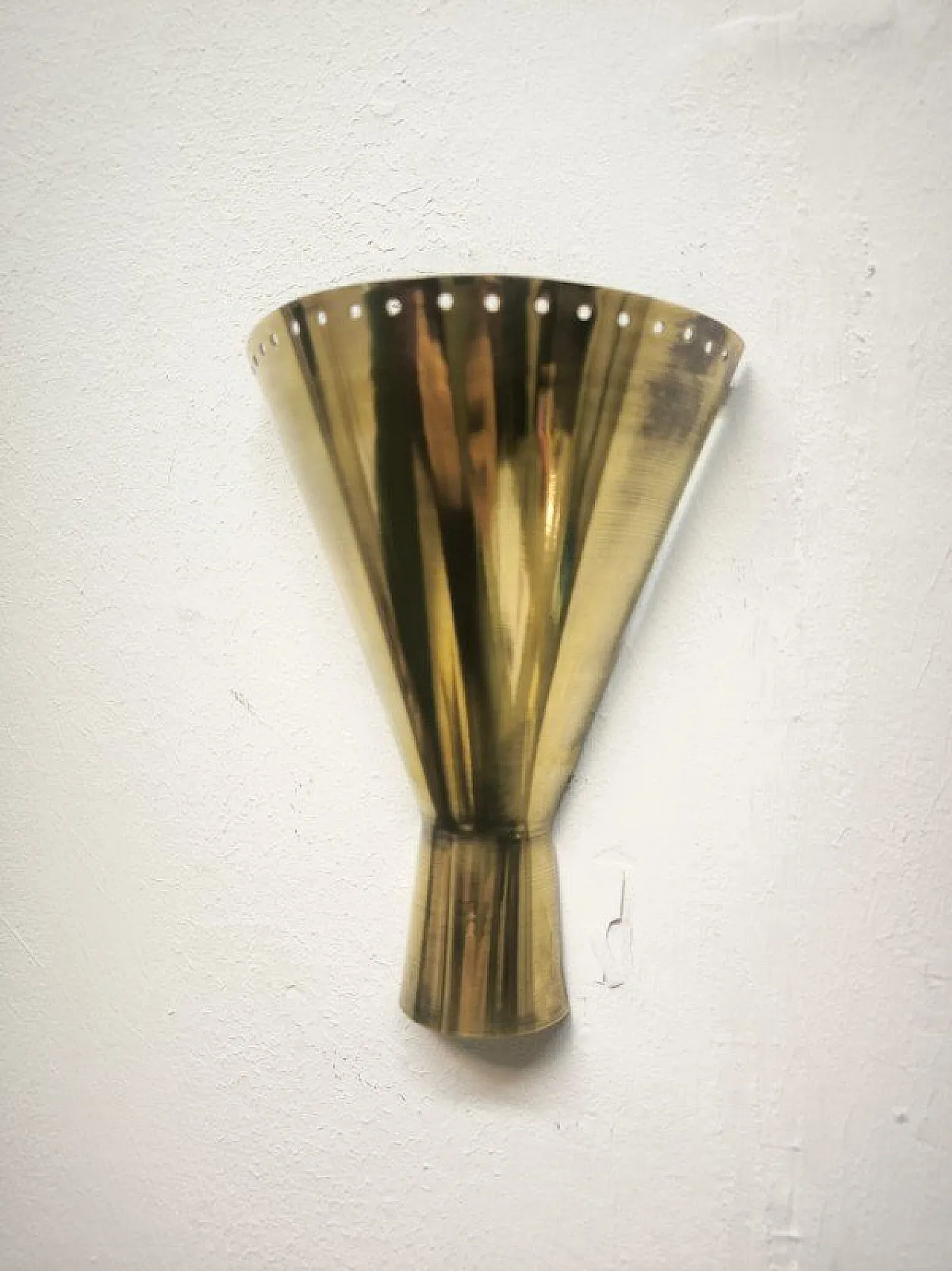 Lampada da parete Sputnik in ottone, anni '50 9