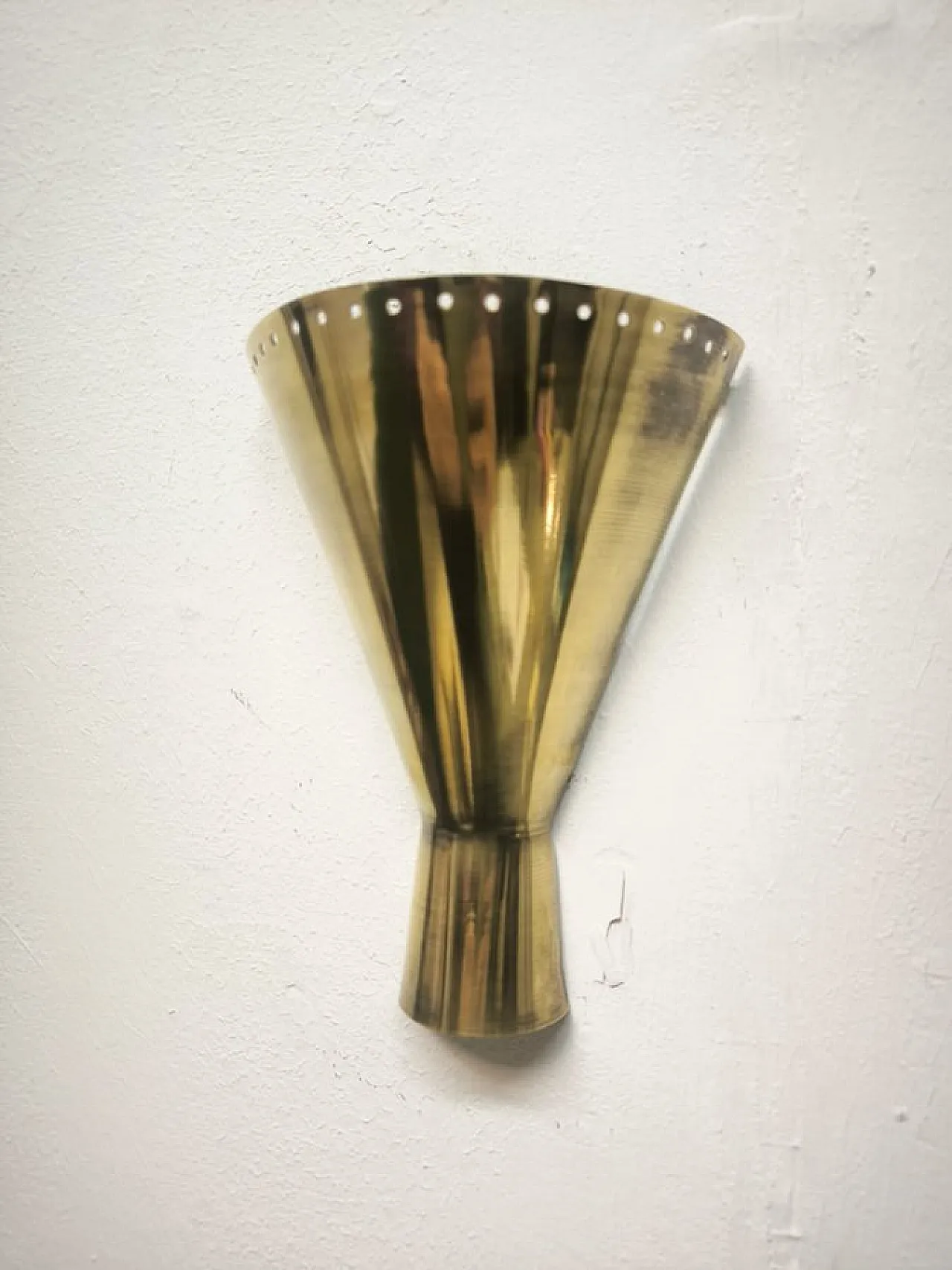 Lampada da parete Sputnik in ottone, anni '50 14
