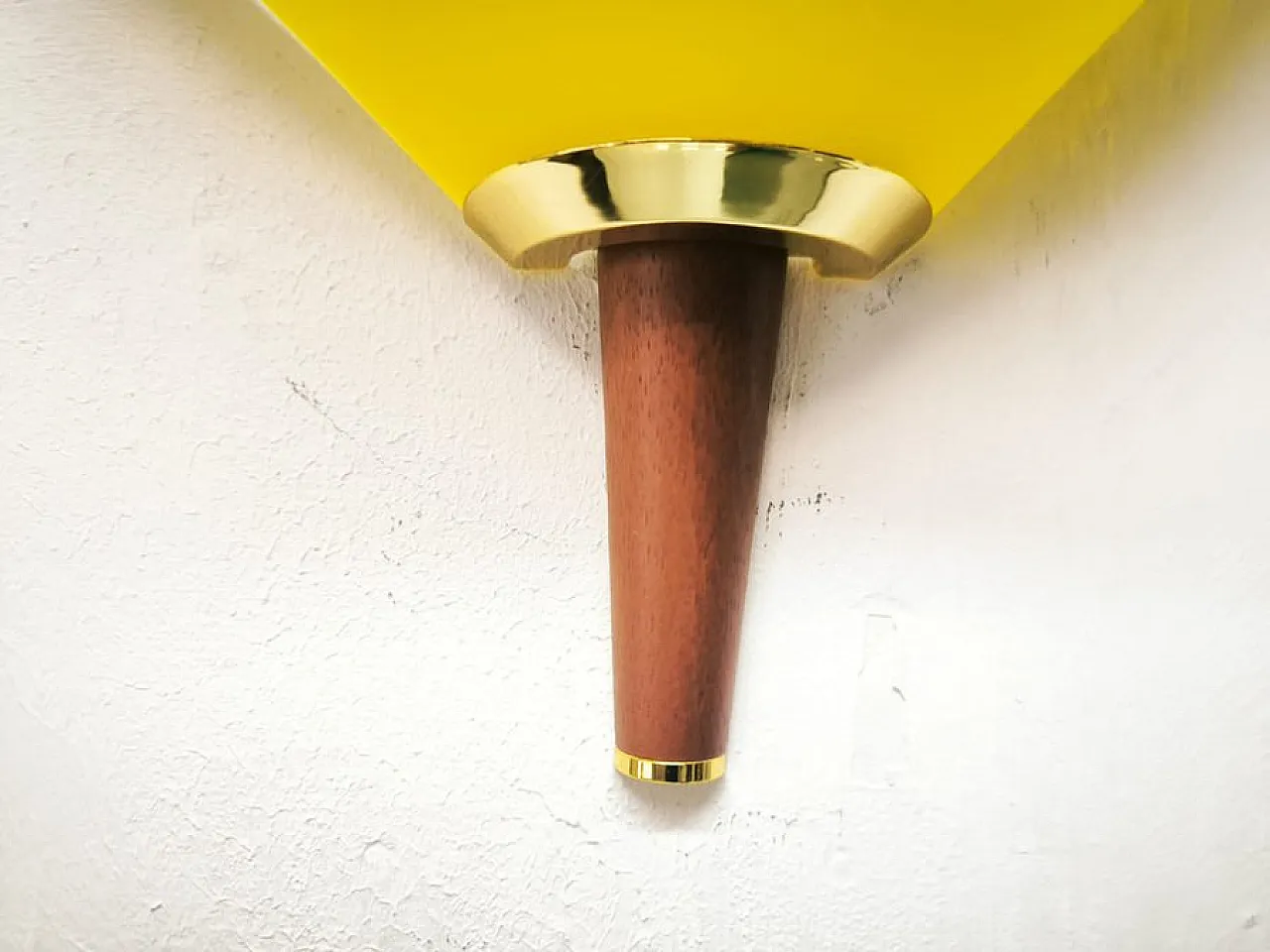 Yellow Murano wall light from De Majo, 1990s 5