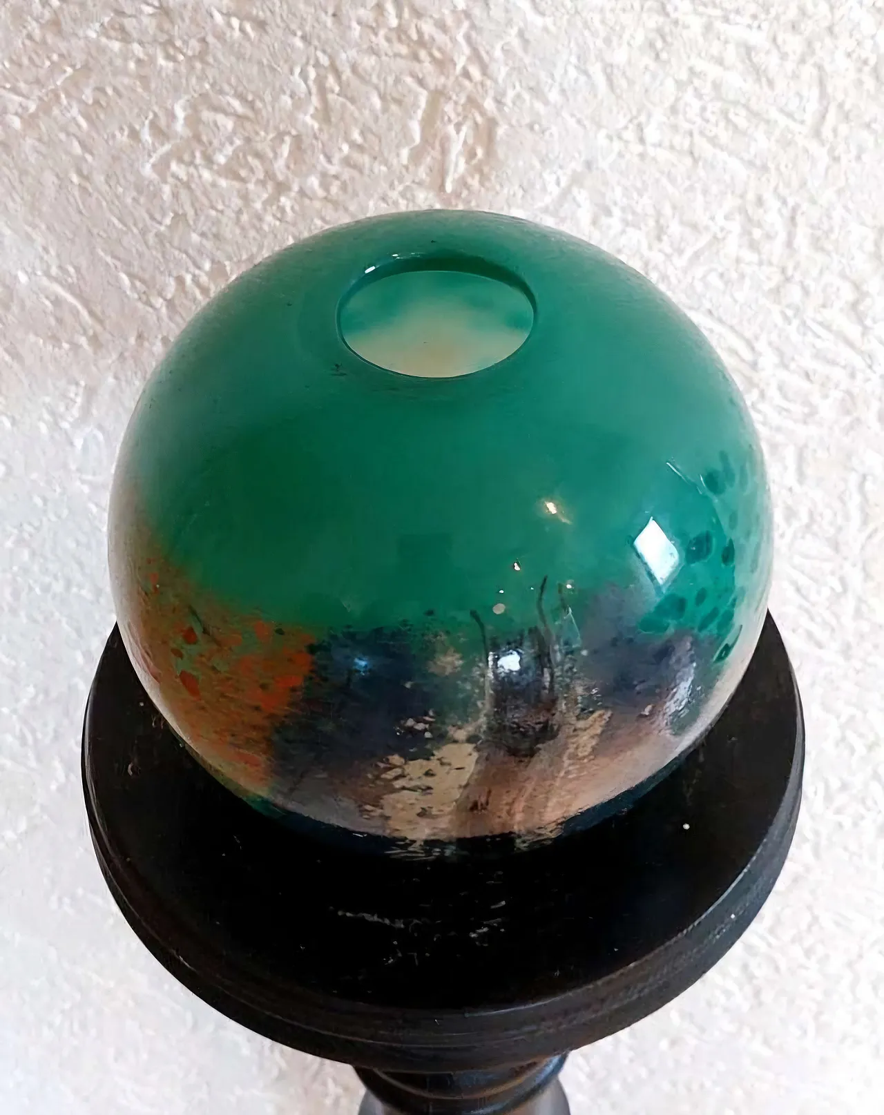 Spherical Vase in Mottled Murano Glass, 1960s 6