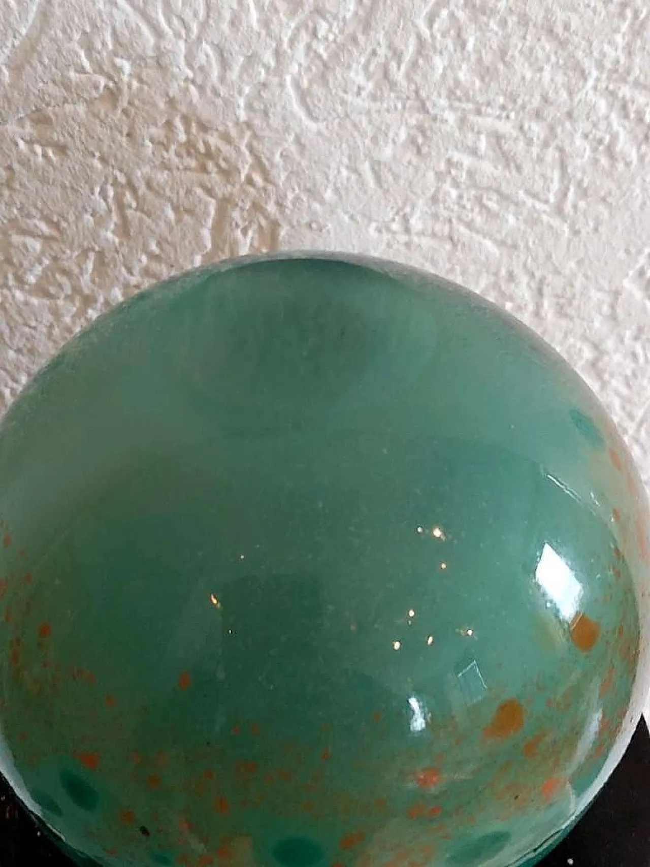 Spherical Vase in Mottled Murano Glass, 1960s 7