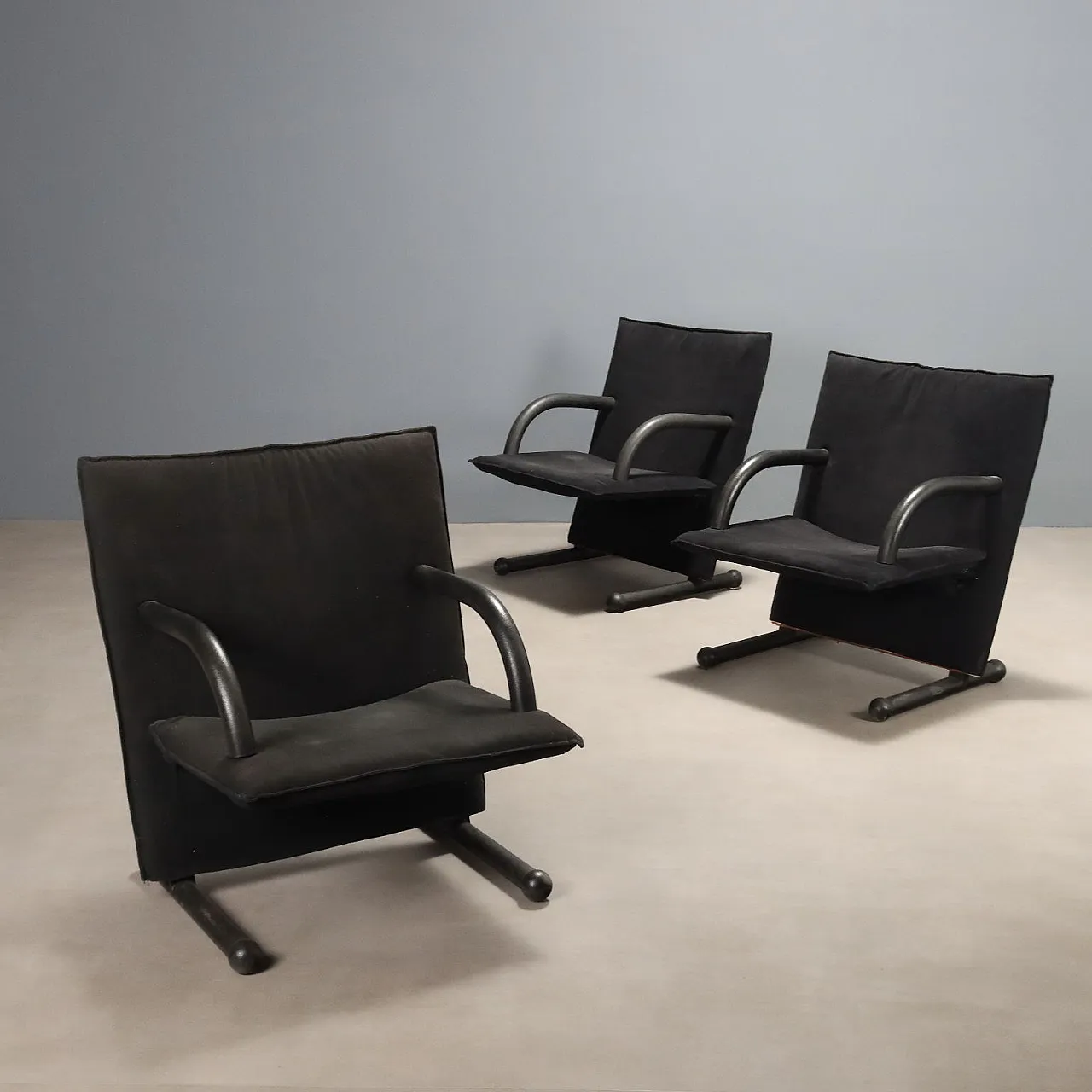 3 T Line armchairs by Burkhard Vogtherr, 20th century 1