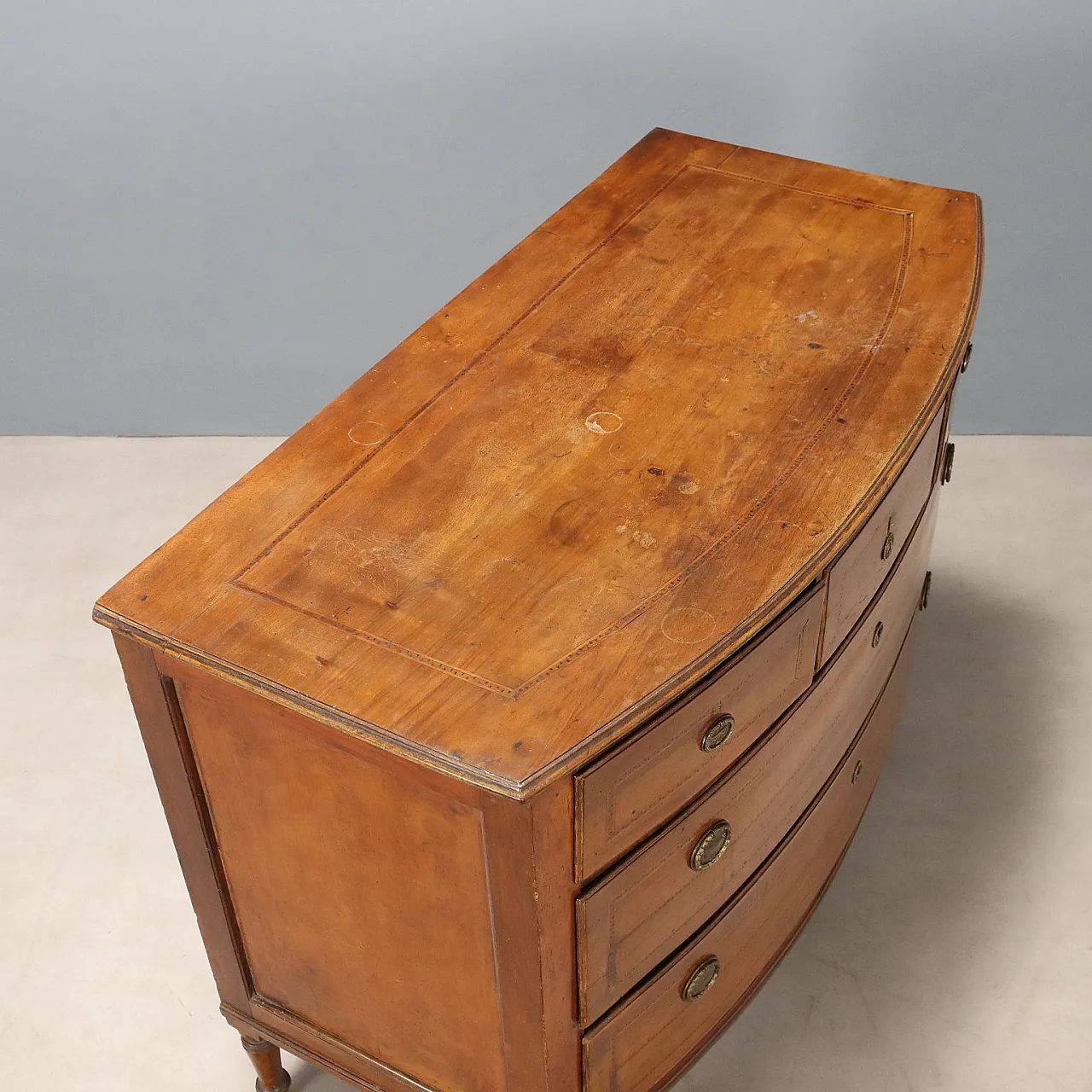 Cassettone Demi-Lune in noce, '800 9