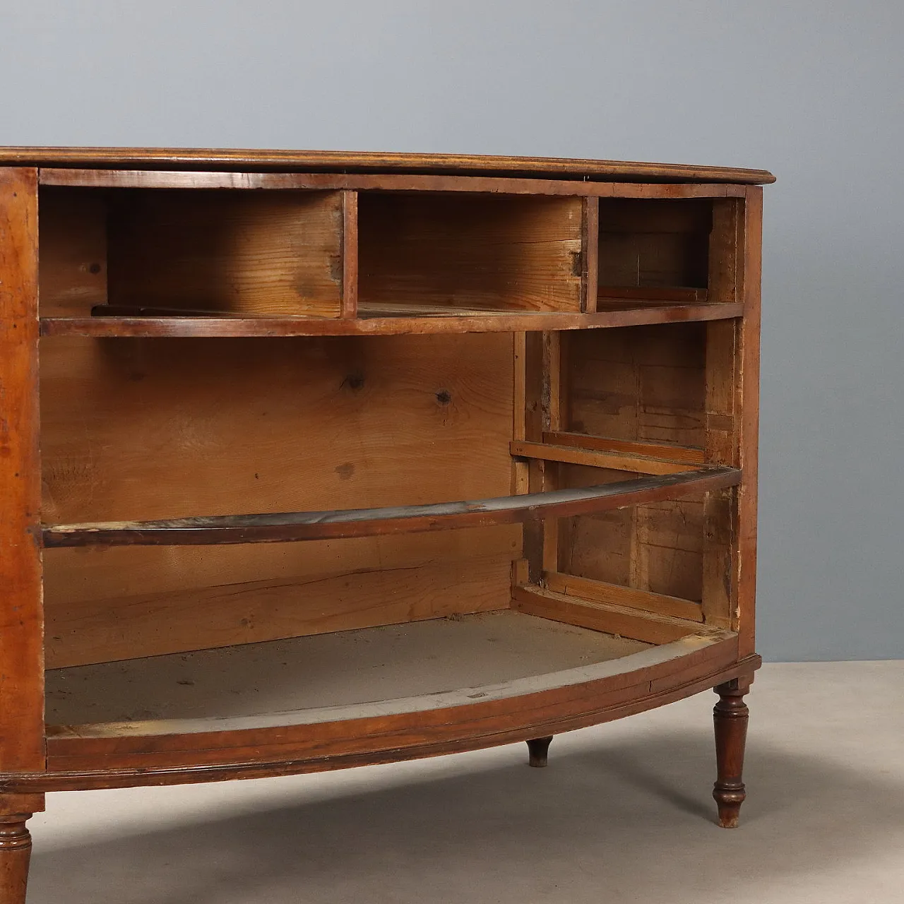 Cassettone Demi-Lune in noce, '800 10