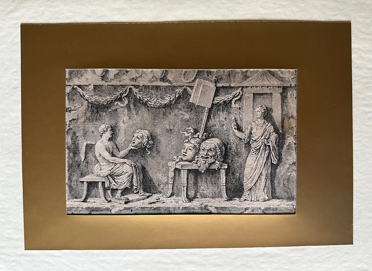 View of Herculaneum by Prévost & Berthault, etching, 18th century 1