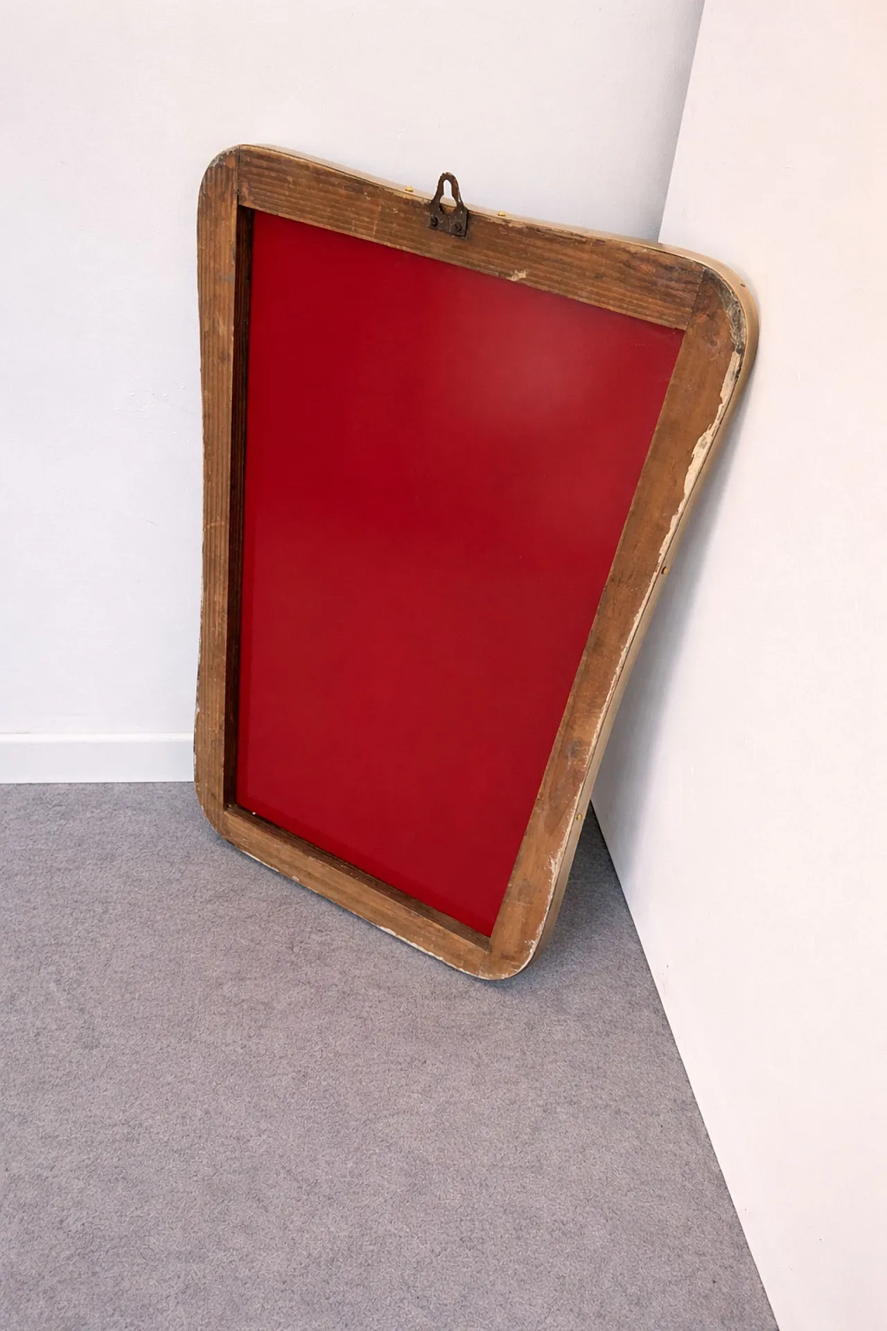 Iconico specchio a scudo in ottone di Gio Ponti, Italia anni ’50 6
