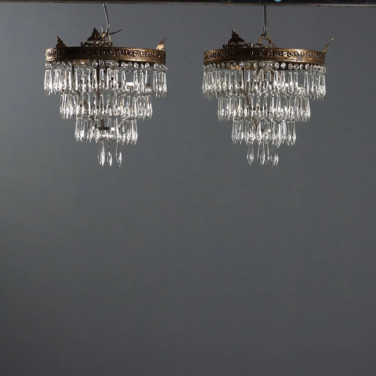 Coppia di lampadari in stile Impero, '800 1