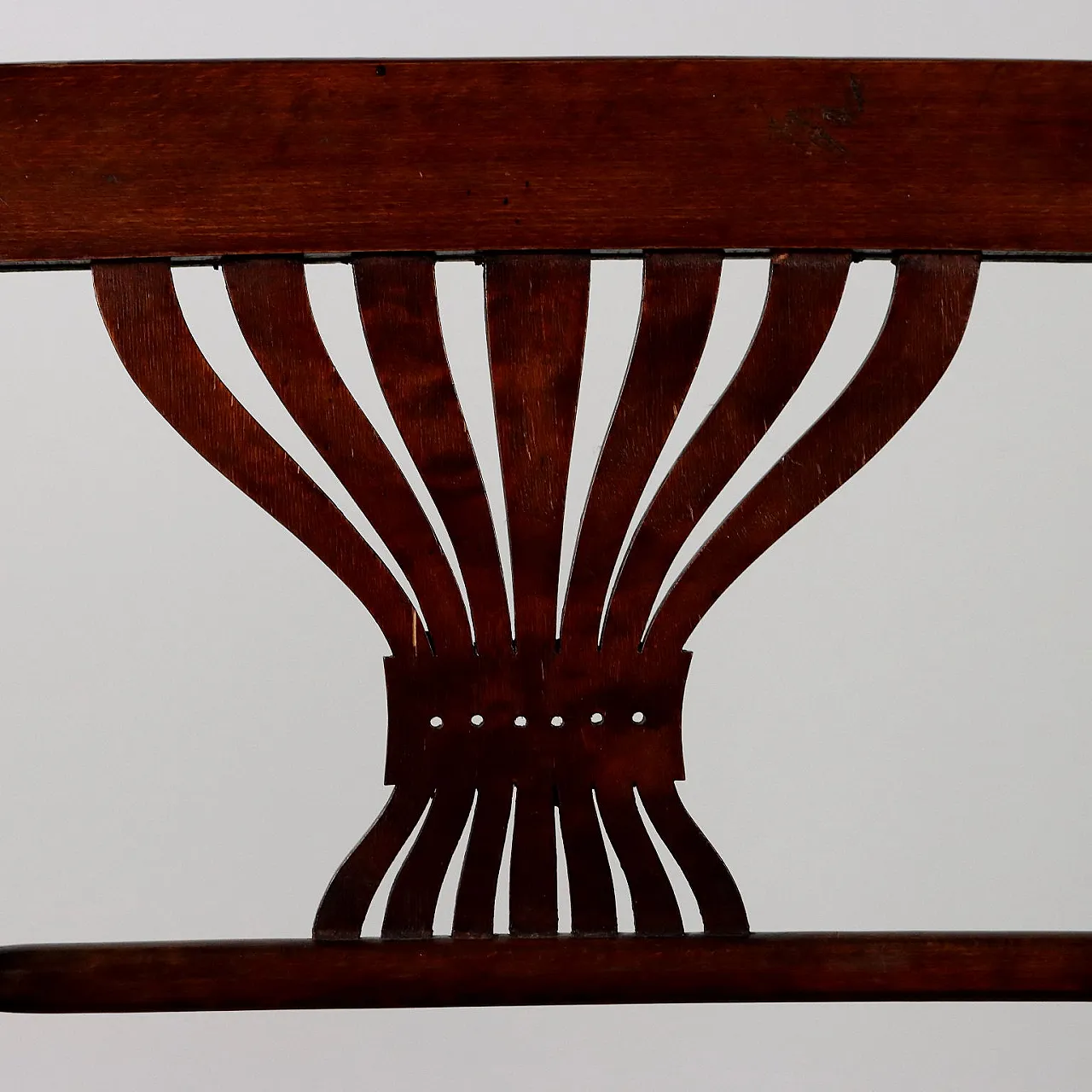 Divanetto panca Art Nouveau in stile Thonet in paglia di Vienna, '900 4
