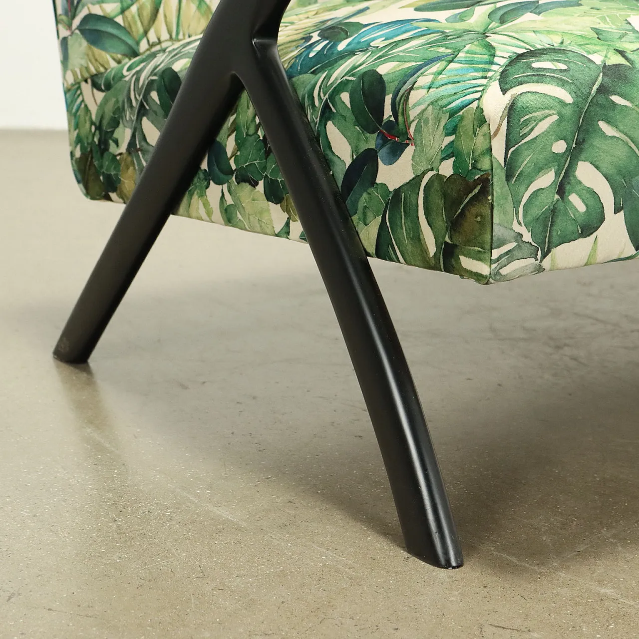 Jungle sofa in wood and velvet, mid-19th century 6