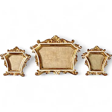 Cartaglorie Neobarocche in legno intagliato, '800
