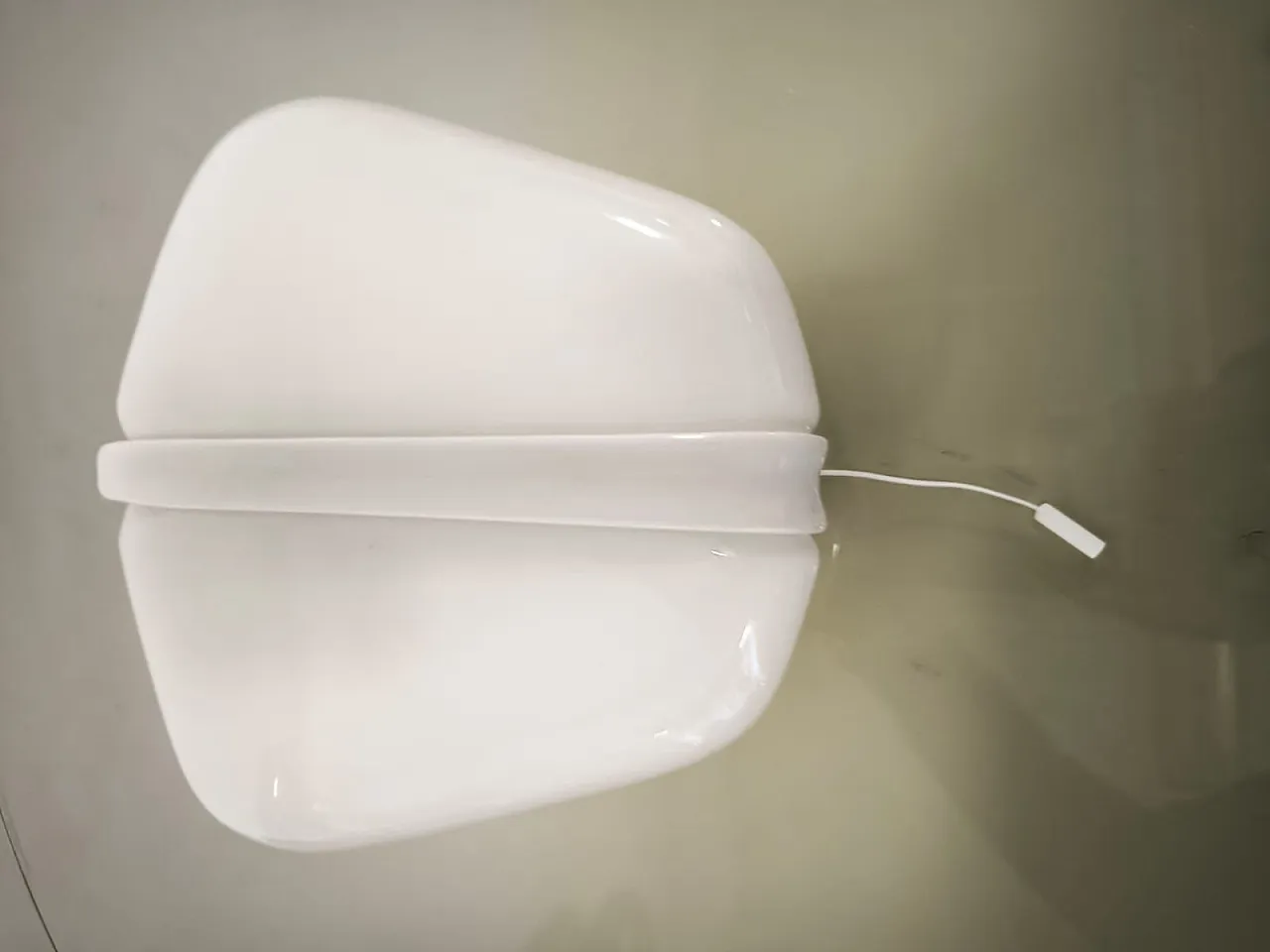 Lampada da parete in ceramica e vetro a doppia luce, anni '50 12