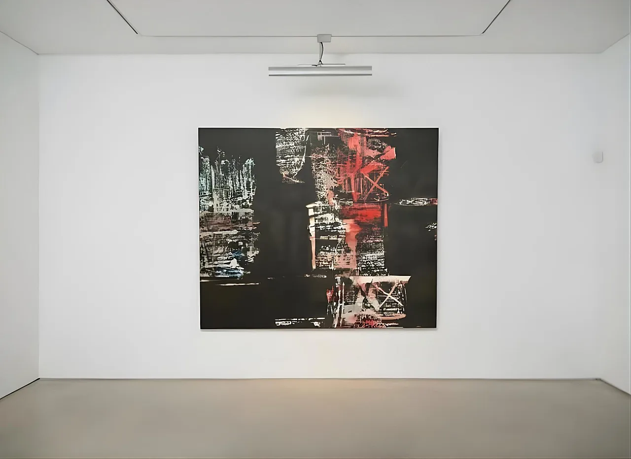 Tempera on large canvas by Giorgio Ciliberti, 20th century 2