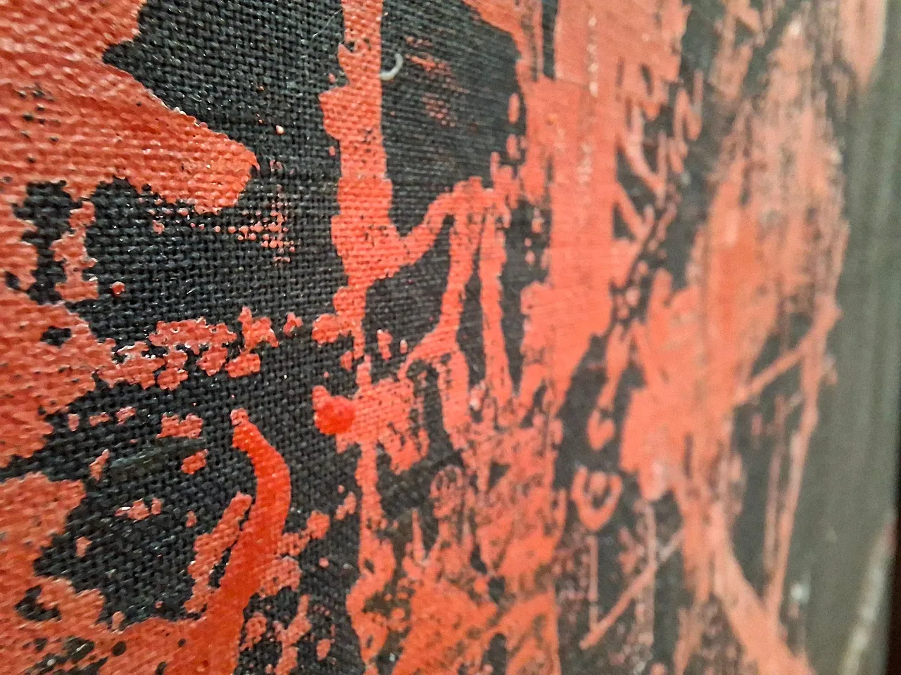 Tempera on large canvas by Giorgio Ciliberti, 20th century 6