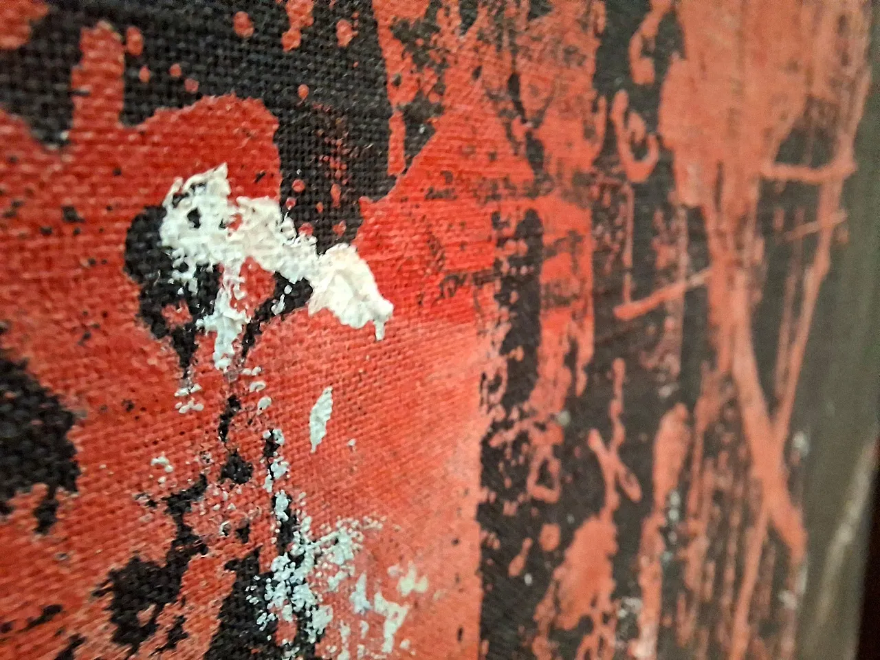 Tempera on large canvas by Giorgio Ciliberti, 20th century 7