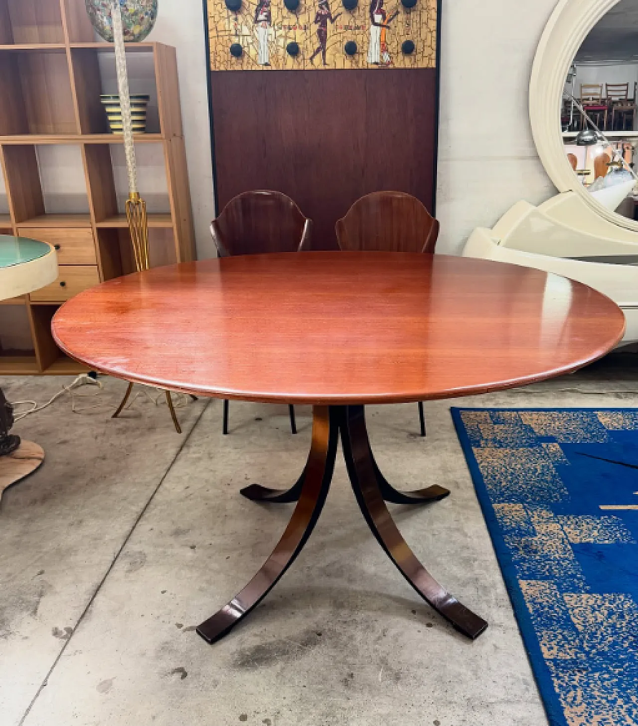 Wooden dining table by Osvaldo Borsani for Tecno, 1960s 1