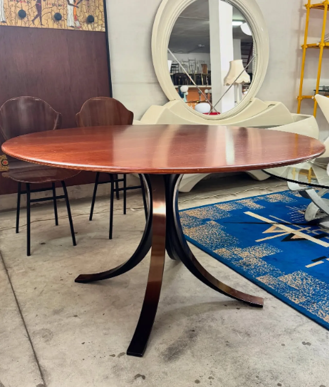 Wooden dining table by Osvaldo Borsani for Tecno, 1960s 2