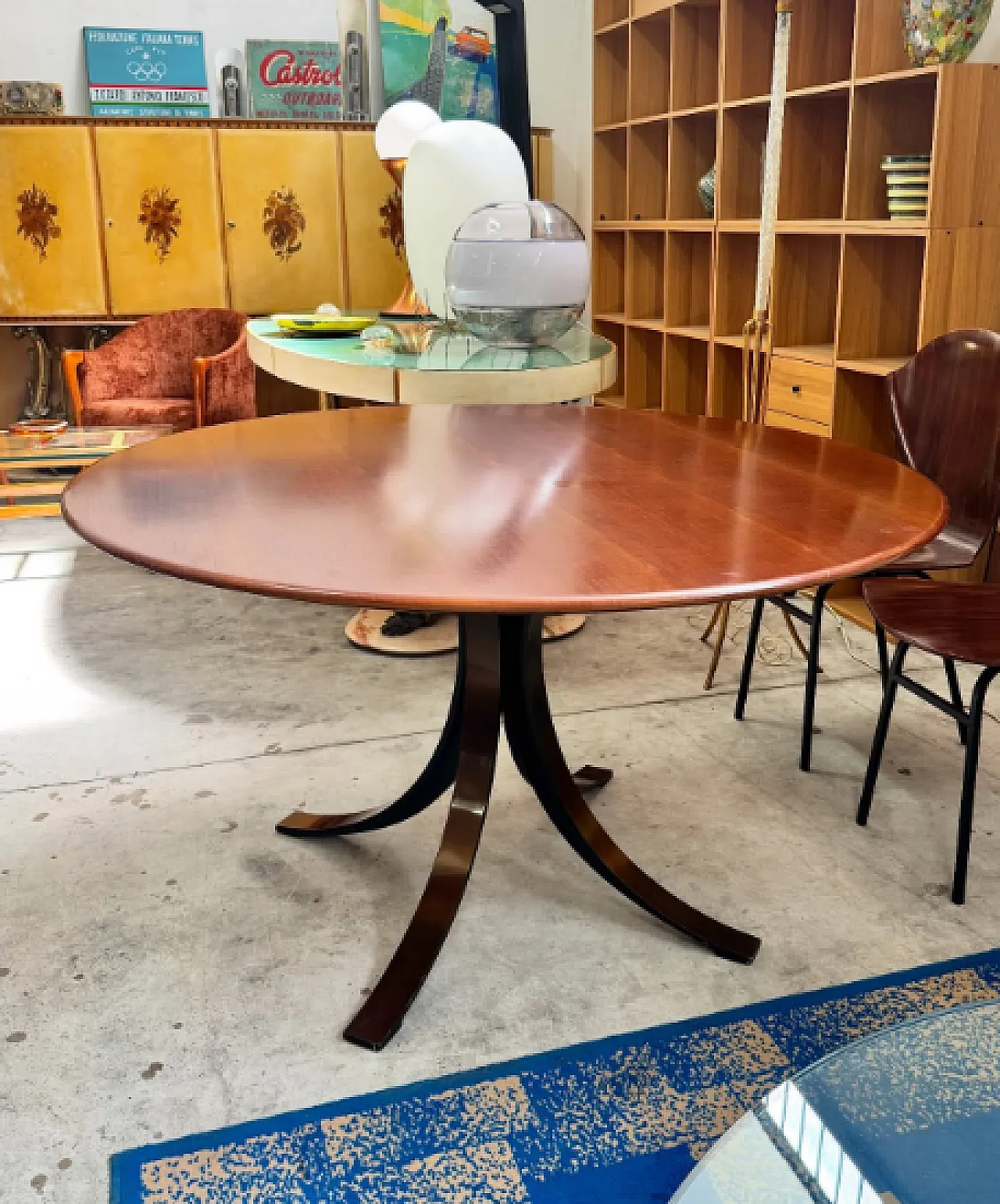 Wooden dining table by Osvaldo Borsani for Tecno, 1960s 5