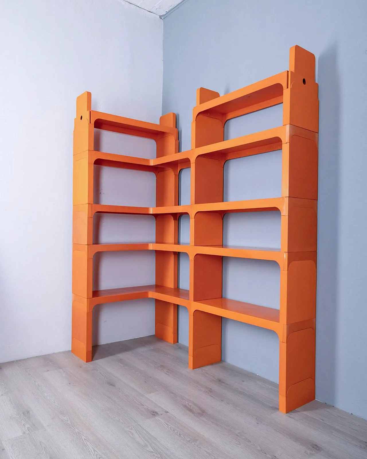 Libreria ad angolo di Olaf von Bohr per Kartell, anni '70 2