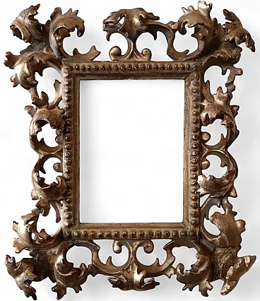 Carved and gilded wooden frame, 19th century