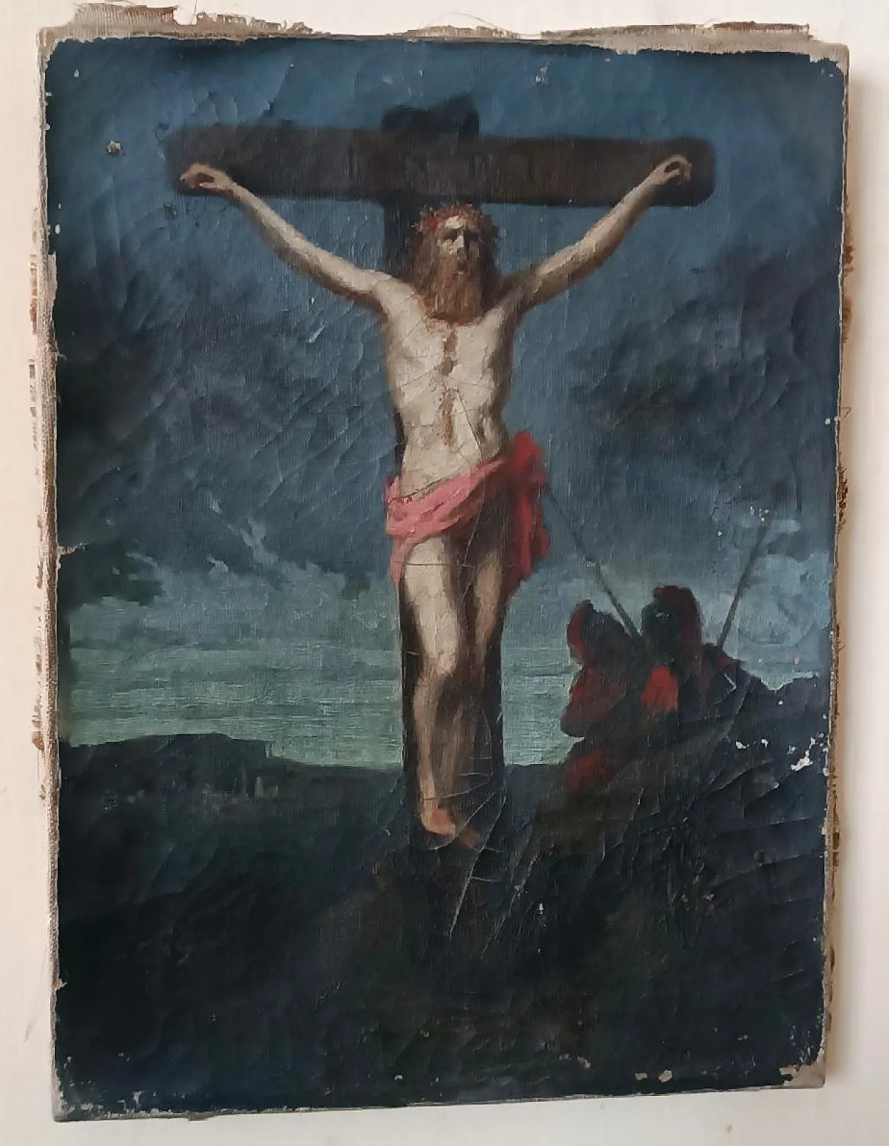 Crucifixion of Christ, oil on canvas, 18th century 3