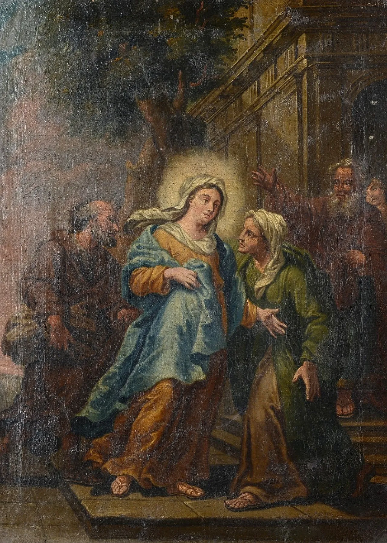 Visitation, oil on canvas, 18th century 3