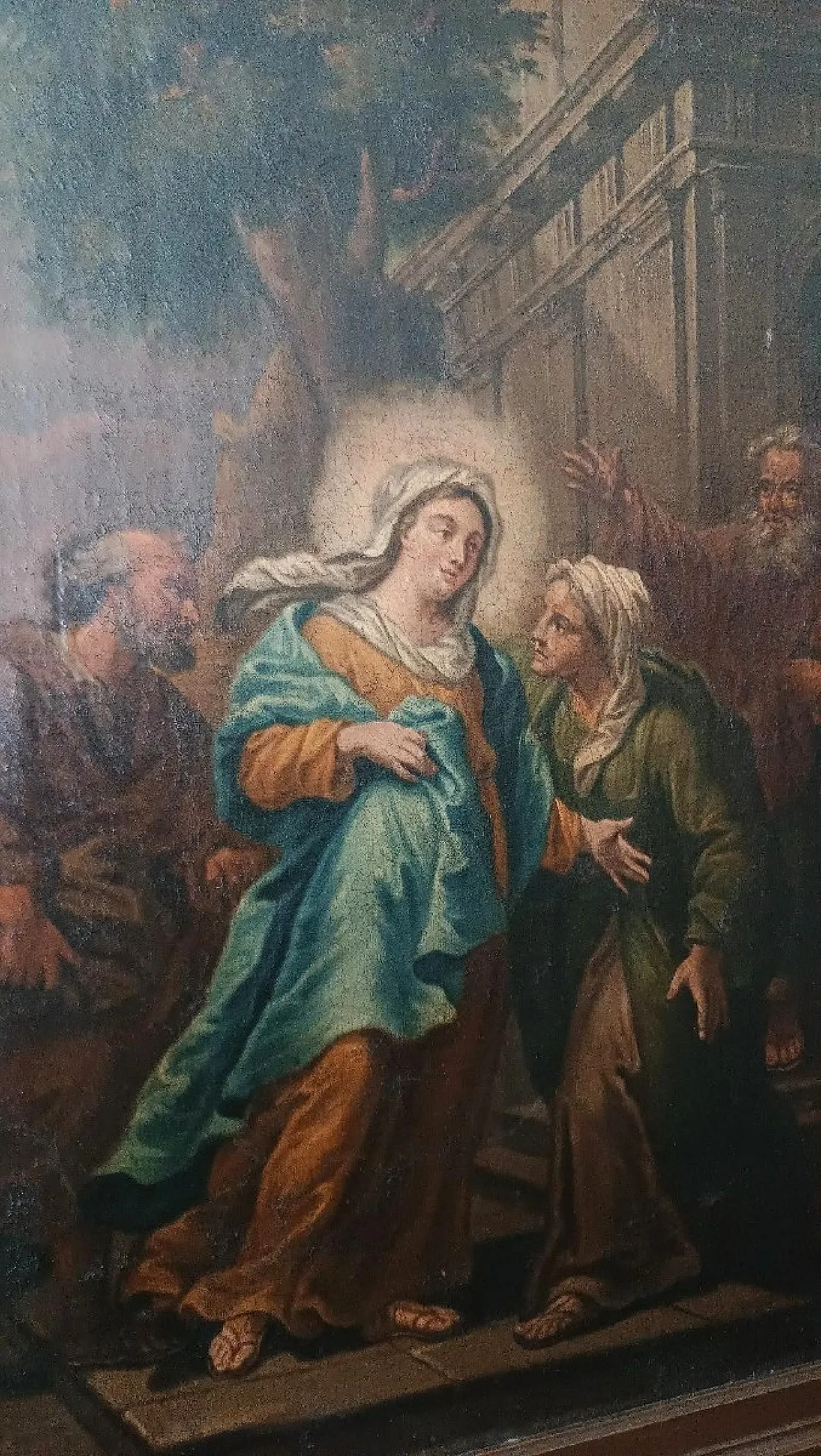 Visitation, oil on canvas, 18th century 4