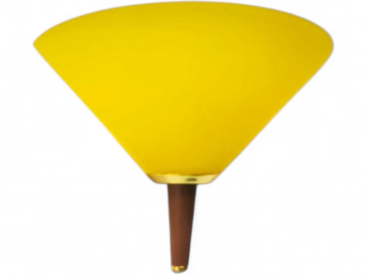 Yellow Murano wall light from De Majo, 1990s 8