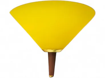 Yellow Murano wall light from De Majo, 1990s