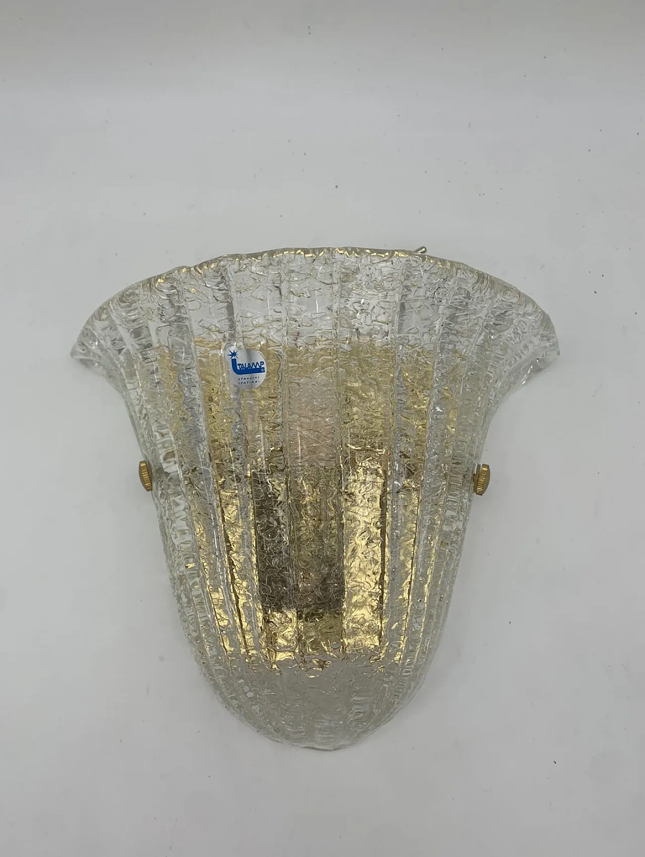 Lampada da parete in vetro di Murano, '900 3