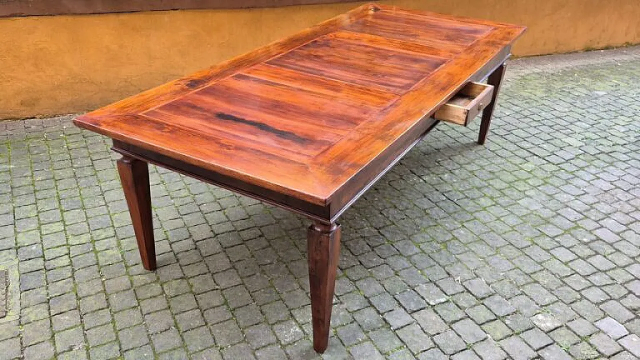 Tavolo in stile Luigi XVI in legno in noce, '800 4