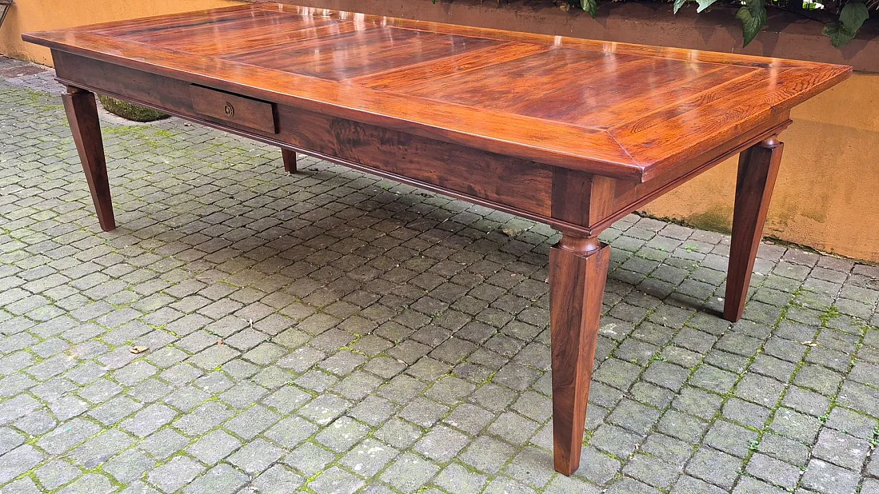 Tavolo in stile Luigi XVI in legno in noce, '800 7