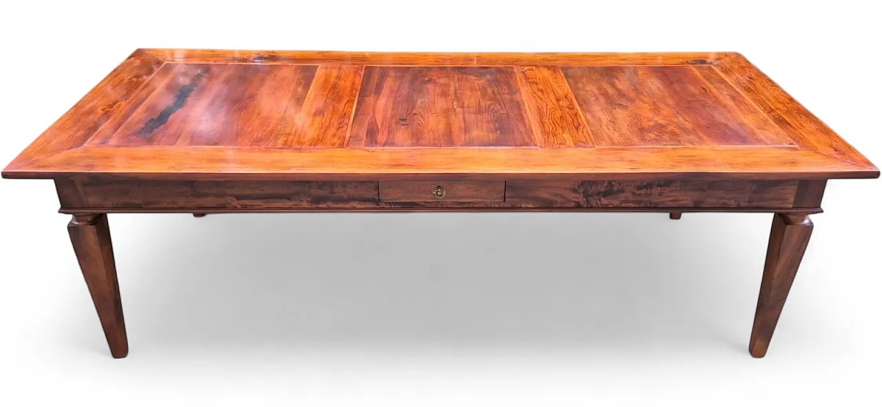 Tavolo in stile Luigi XVI in legno in noce, '800 11