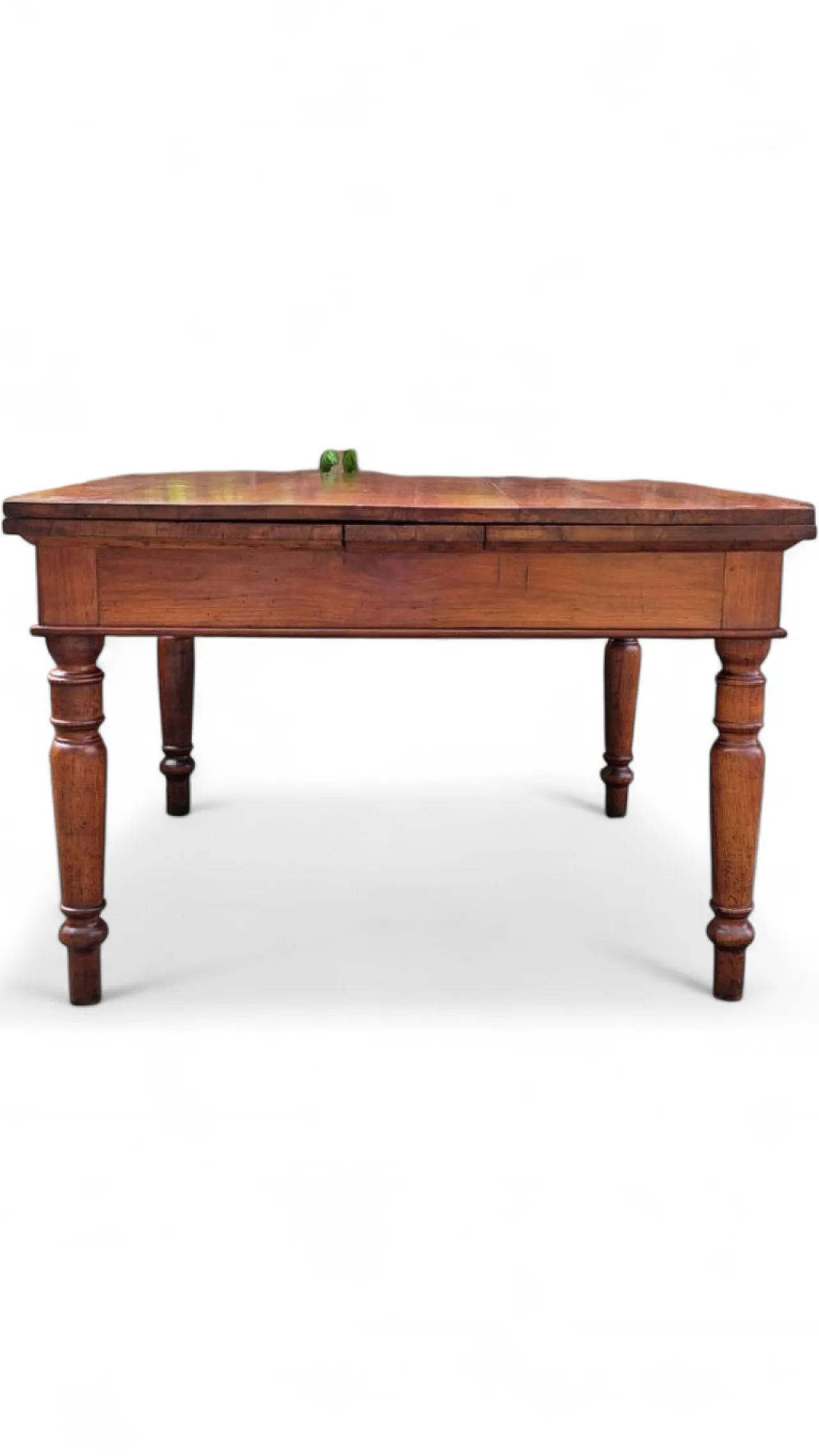 Tavolo quadrato allungabile a tiro in ciliegio, '800 10