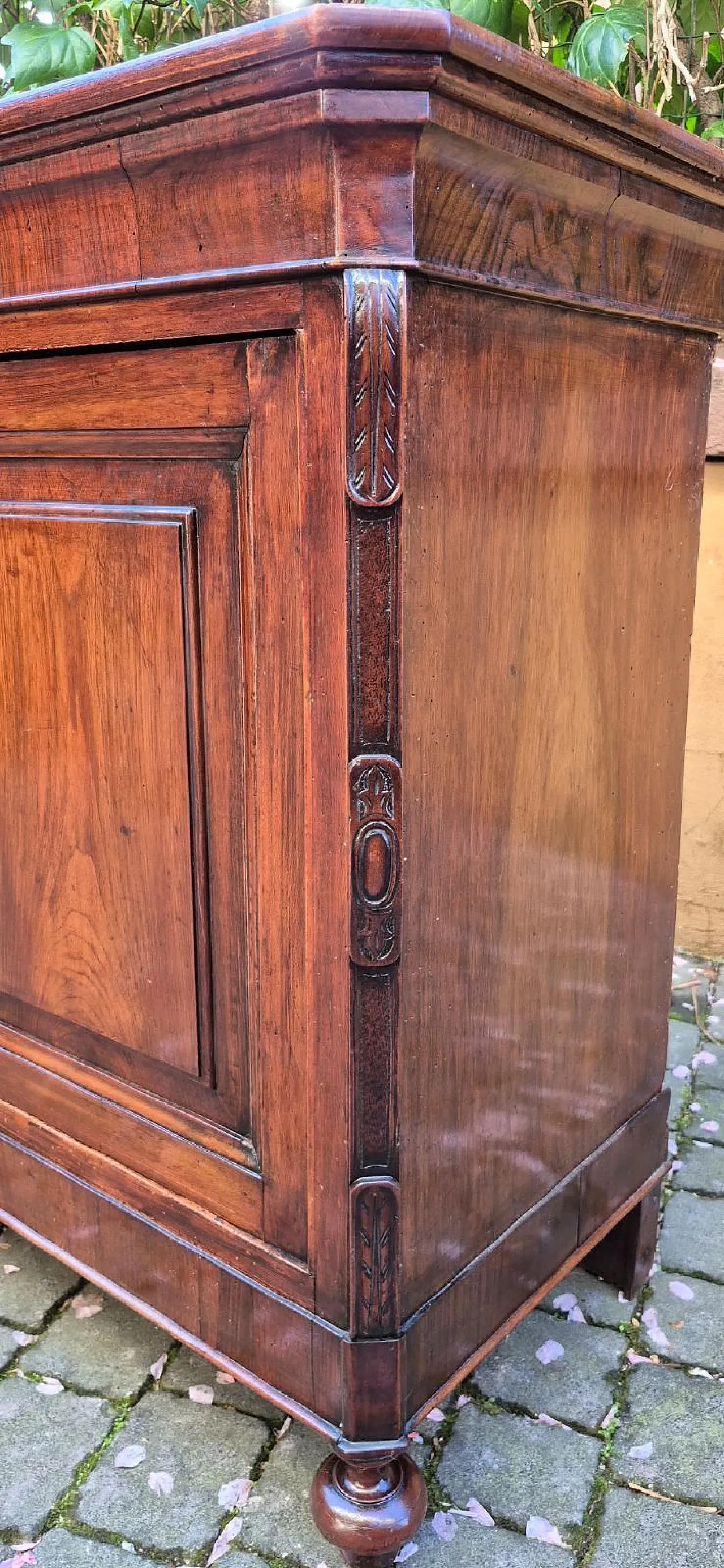 Coppia di credenze in legno di noce, '800 7