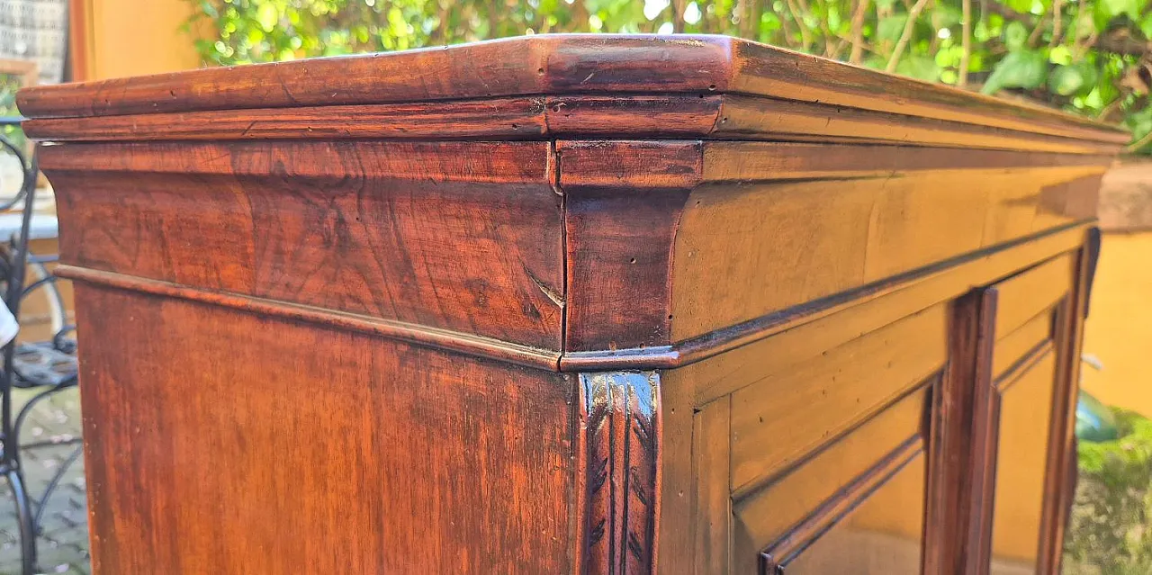 Coppia di credenze in legno di noce, '800 8