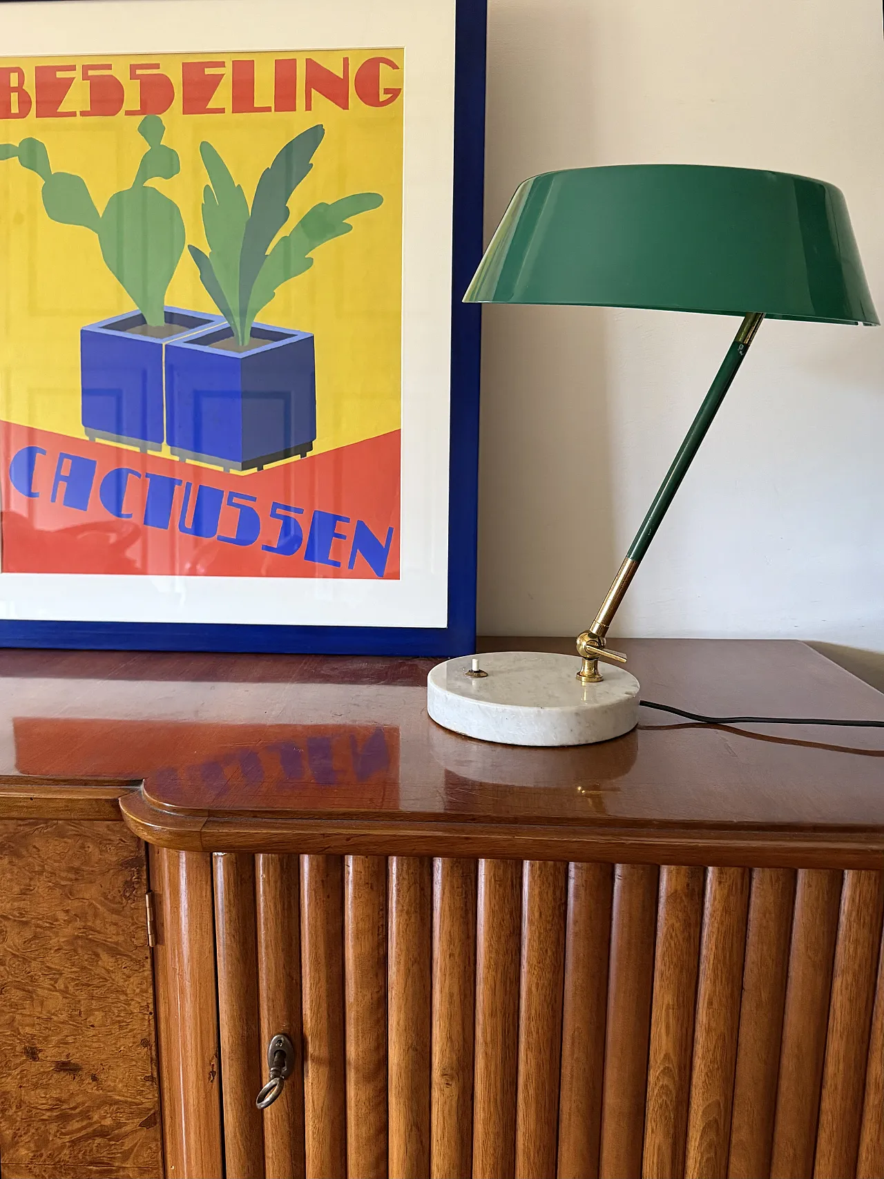 Midcentury table lamp, Stilux Milan, Italy, 1960 2