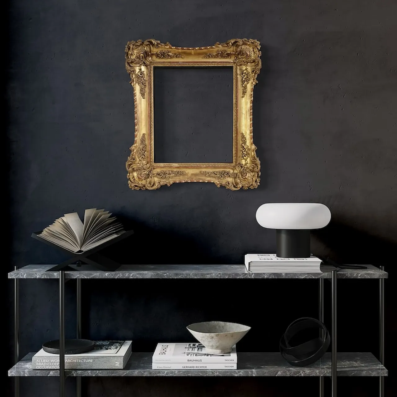 Napoleon III gilted and carved frame, 19th century 7