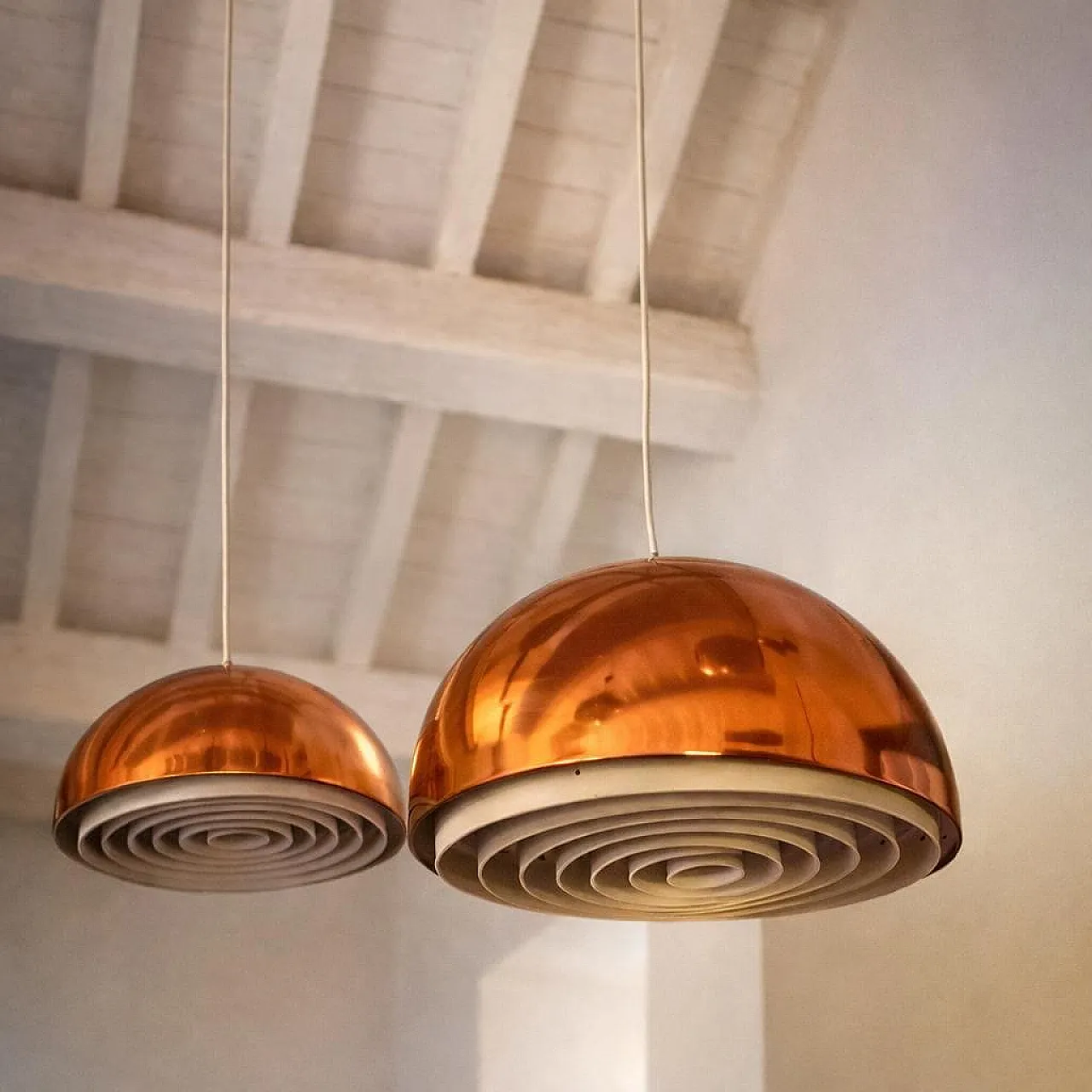 Pair of Louisiana pendants by Louis Poulsen, 1970s 8