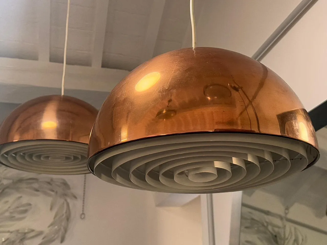Pair of Louisiana pendants by Louis Poulsen, 1970s 9