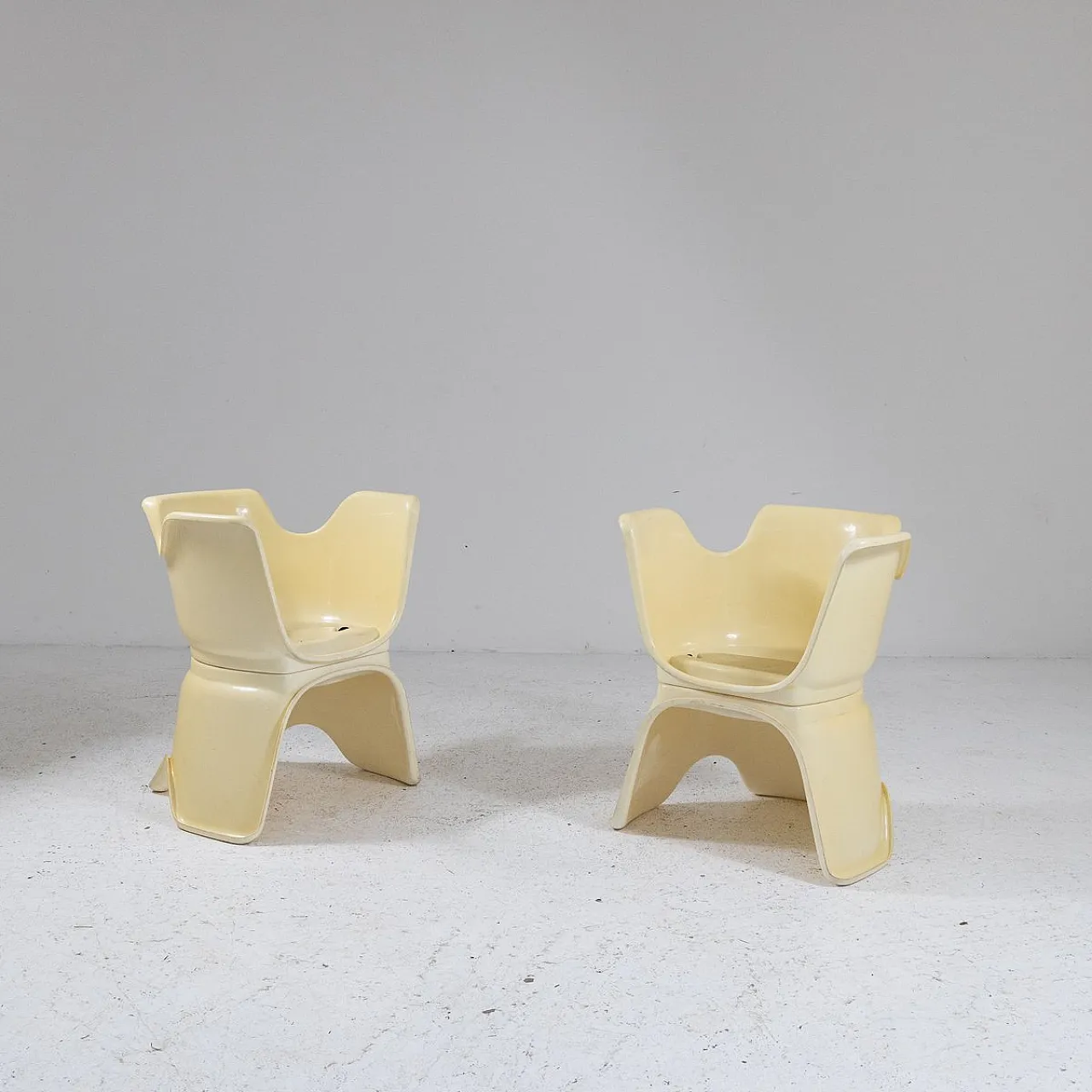 Pair of Acca modular chairs by Archin Studio Martini, 1970s 1