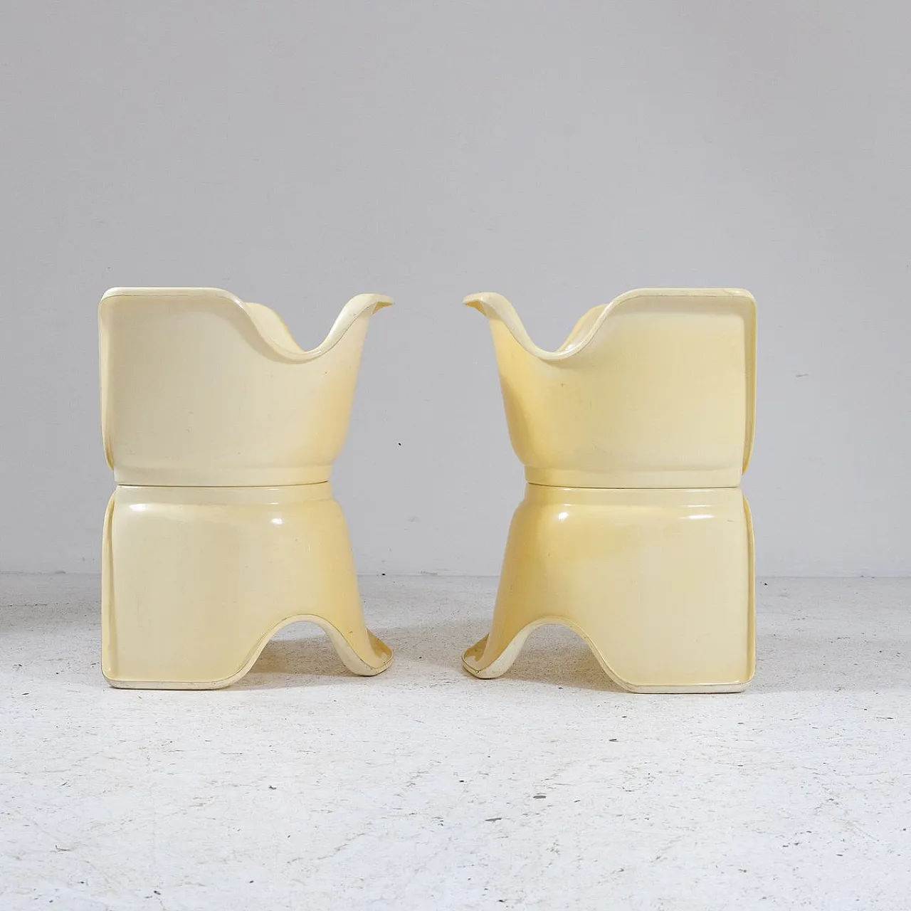 Pair of Acca modular chairs by Archin Studio Martini, 1970s 5