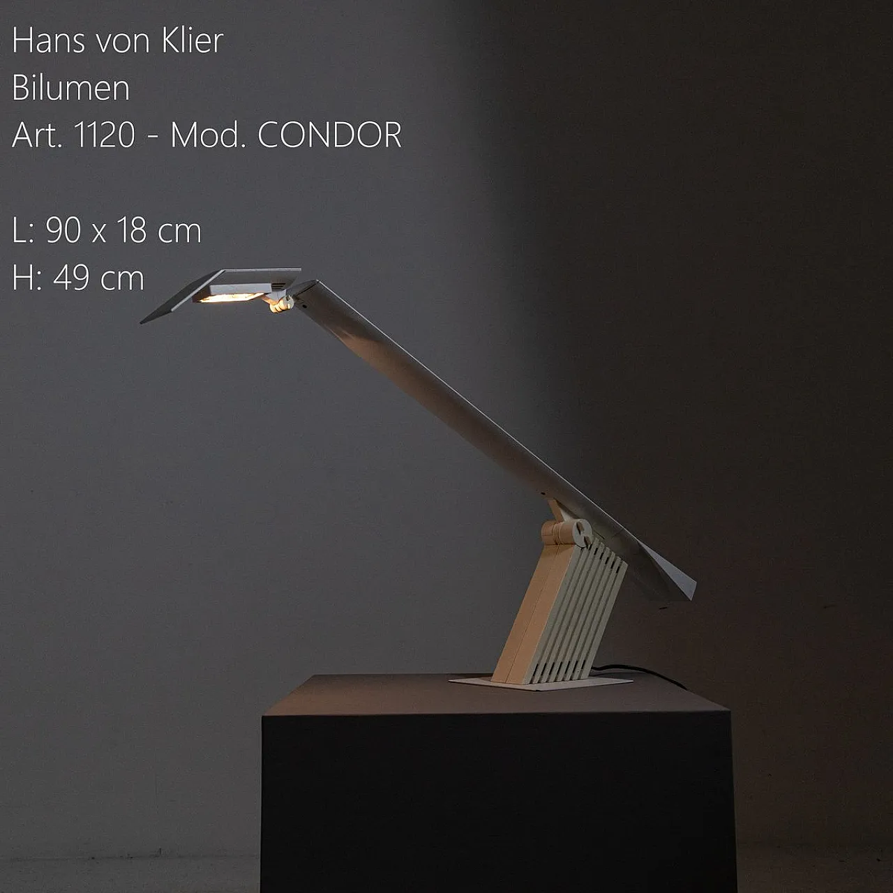 Lampada Condor di Bilumen, anni '70 2