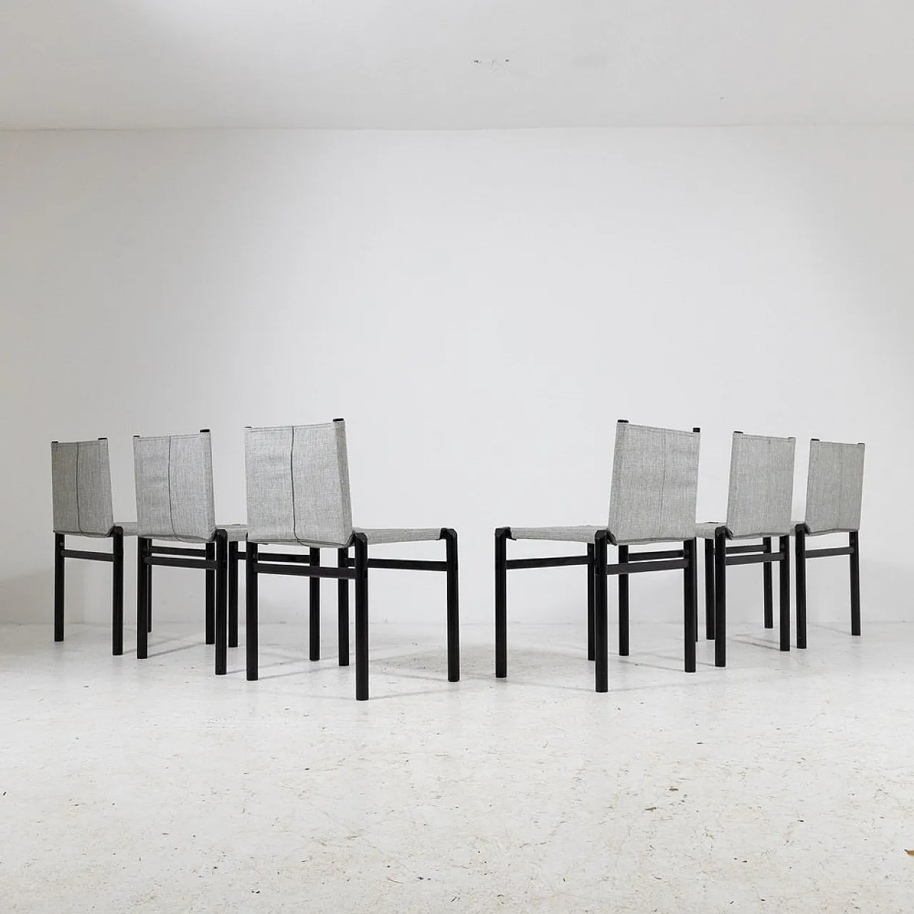 6 Master chairs by Afra Scarpa & Tobia Scarpa for Molteni, 1970s 2